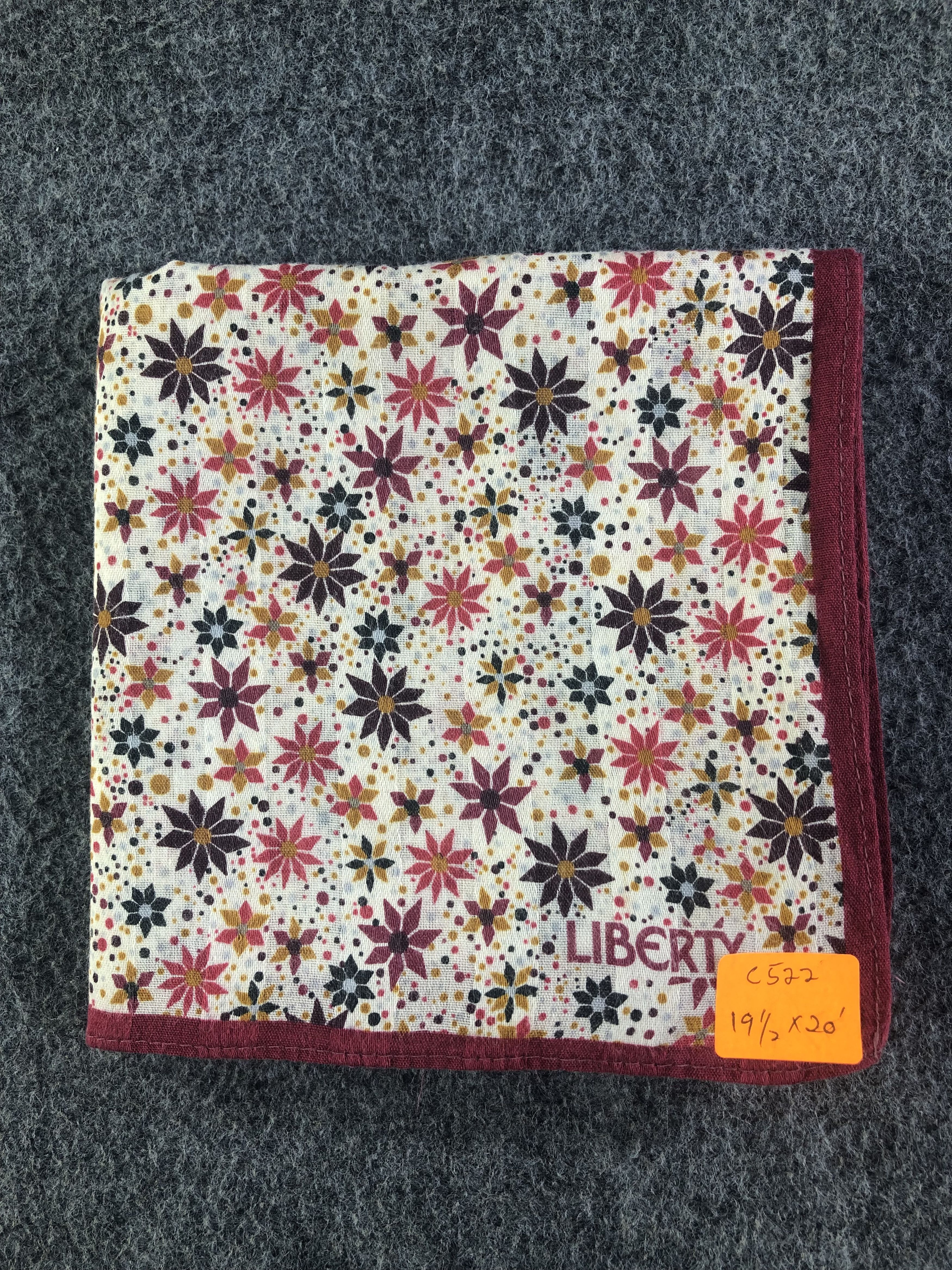 Liberty Liberty Floral Handkerchief / Bandana / Neckerchief C522 Size ONE SIZE - 7 Thumbnail