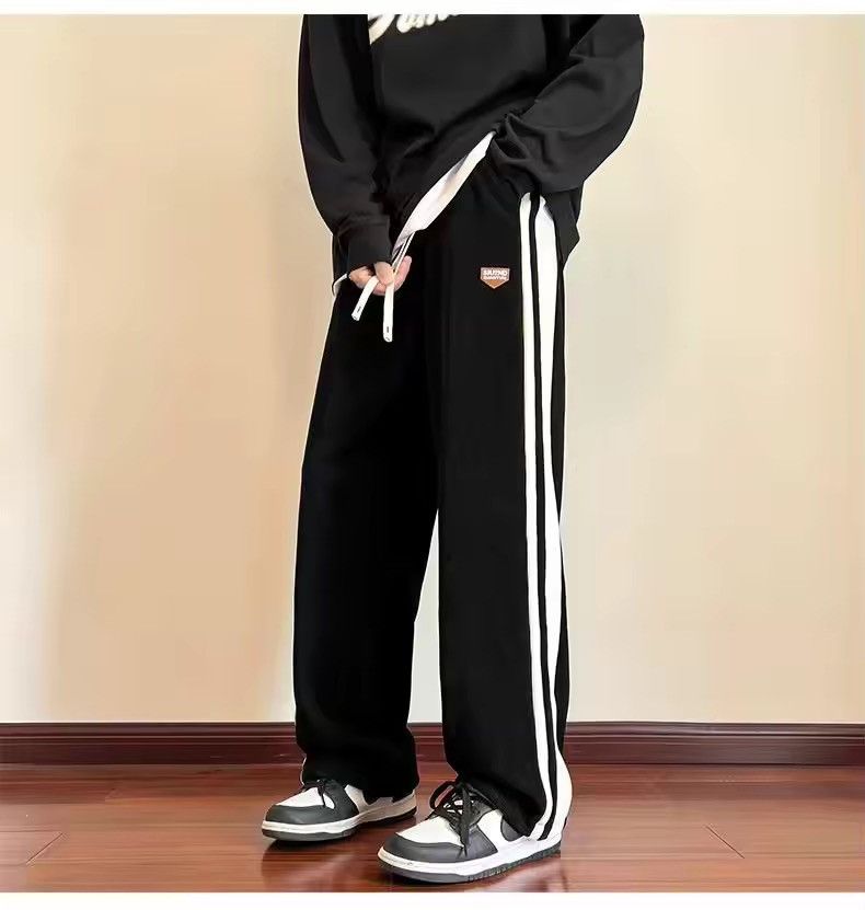 Japanese Brand Casual Pants Loose Color Blo Striped Wide Leg Sweatpant Size US 28 / EU 44 - 1 Thumbnail