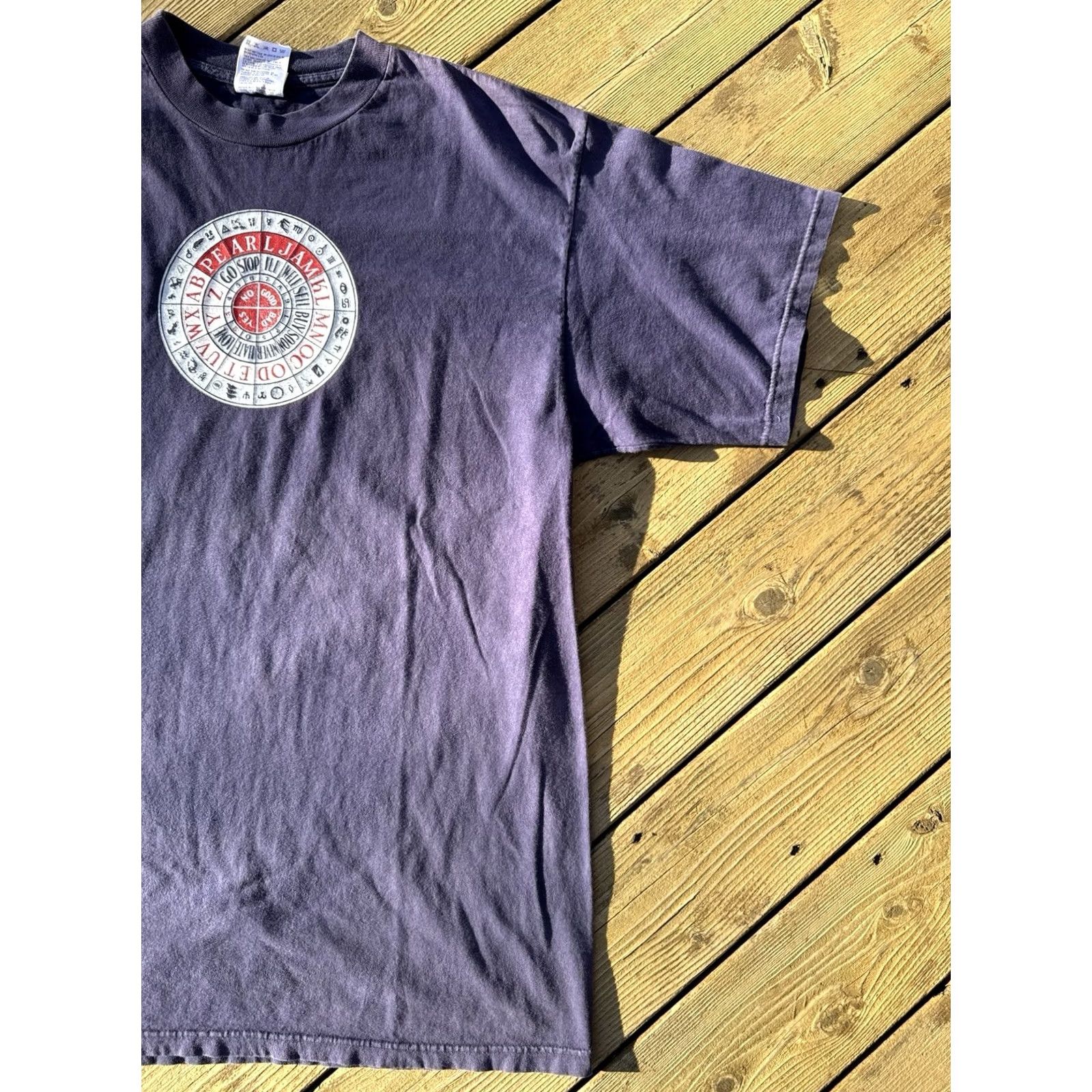 Vintage VINTAGE Pearl Jam No Code Zodiac Band T Shirt XL Navy Blue 90s Grunge Mens Mens T-Shirt Size US XL / EU 56 / 4 - 3 Thumbnail