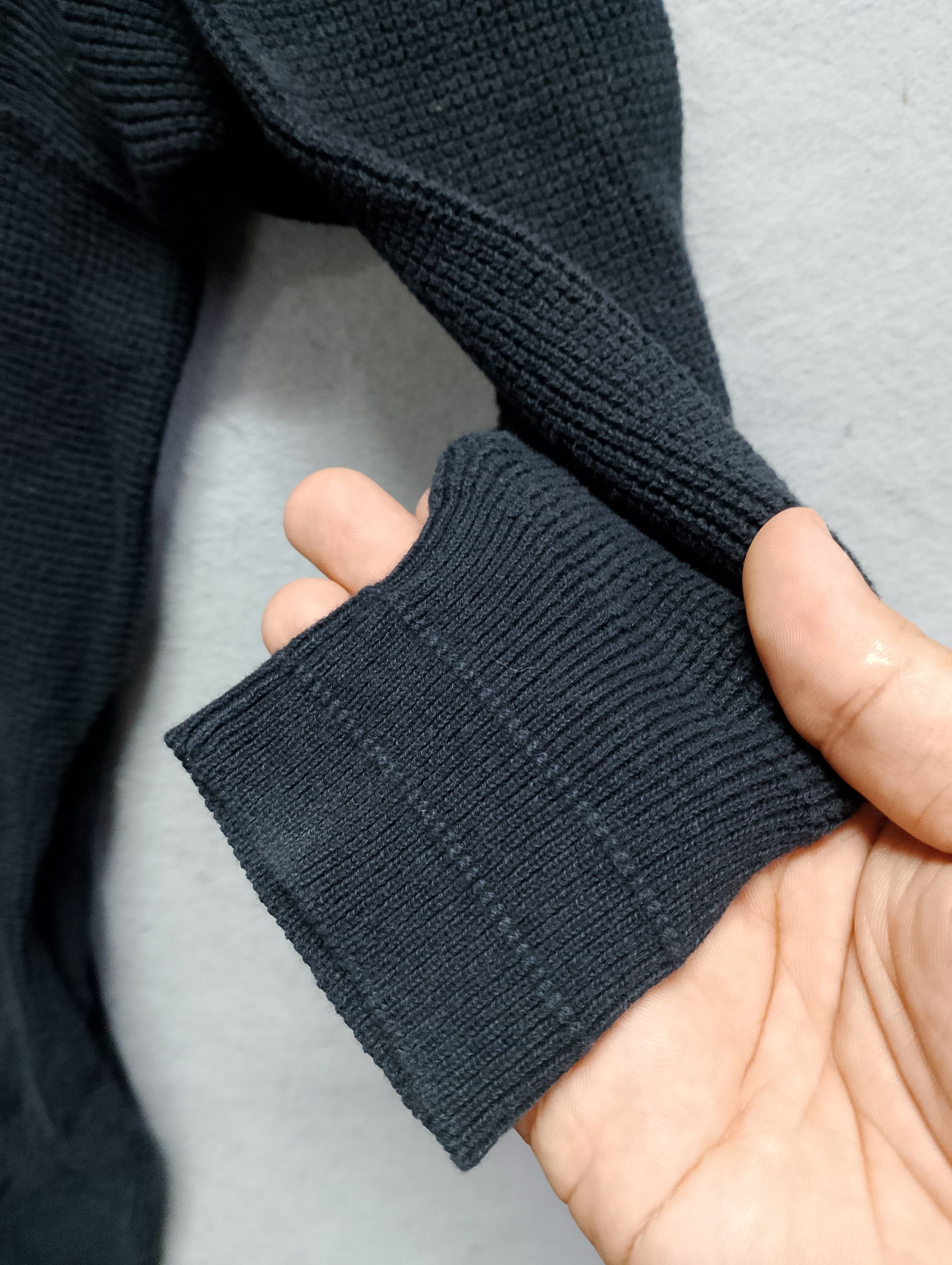 mercibeaucoup mercibeaucoup Issey miyake Black Knit Sweater Size XL / US 12-14 / IT 48-50 - 8 Thumbnail