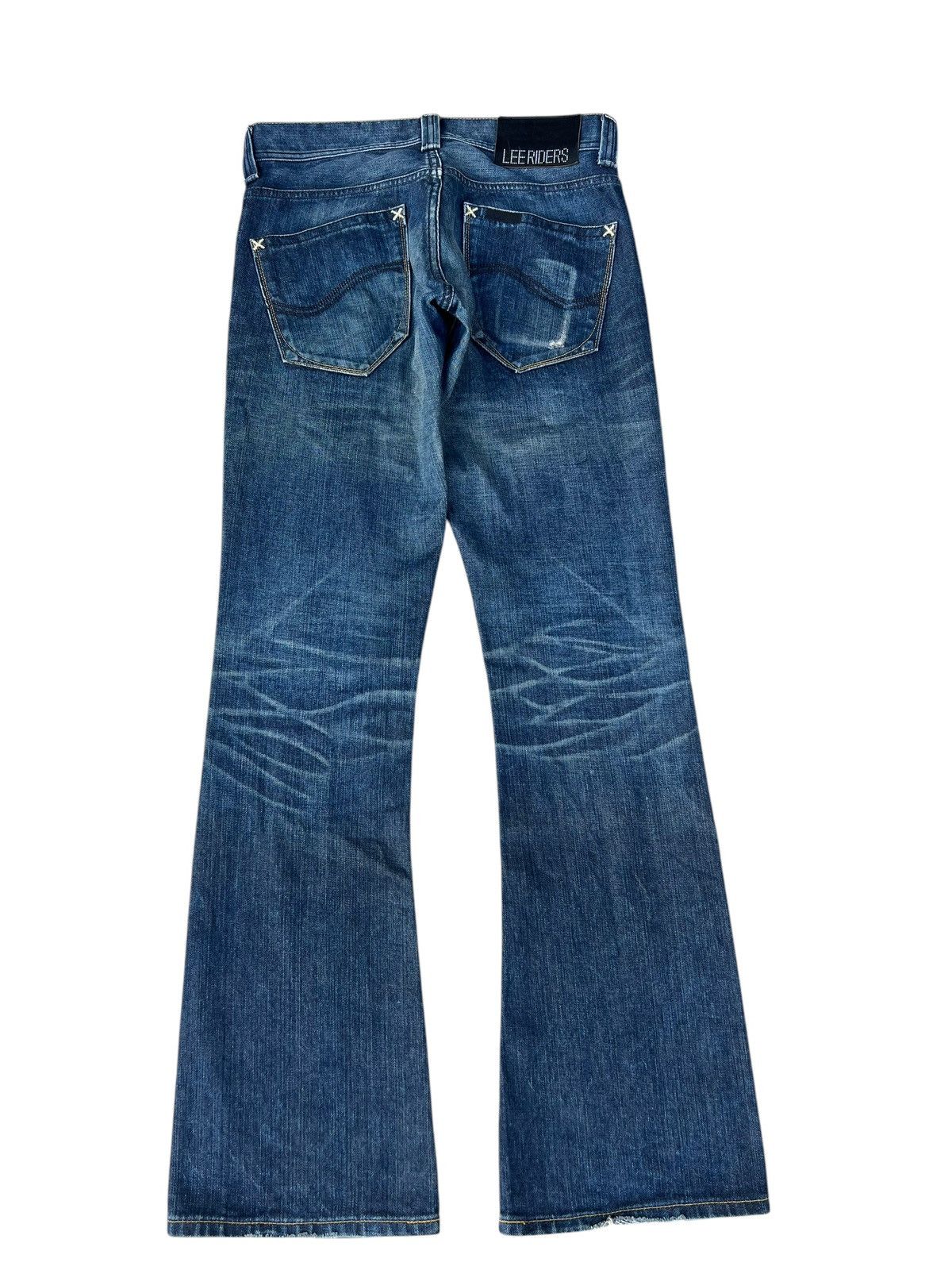 Lee Vintage Y2K Lee Riders Faded Denim Flare Jeans Size US 30 / EU 46 - 15 Thumbnail