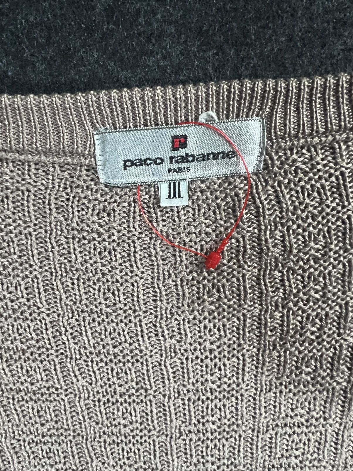 Vintage Paco Rabanne Size lll Vintage Waffle Jumper Rare Size US XL / EU 56 / 4 - 3 Thumbnail