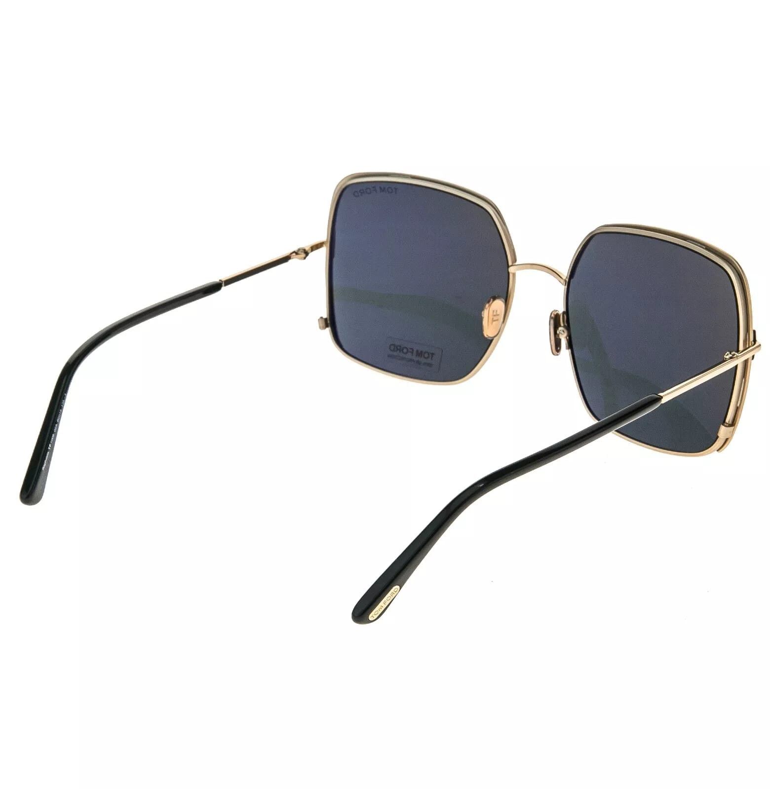 Tom Ford TOM FORD RAPHAELA TF1006 02A Gold Black Sunglasses 1006 Size ONE SIZE - 7 Thumbnail