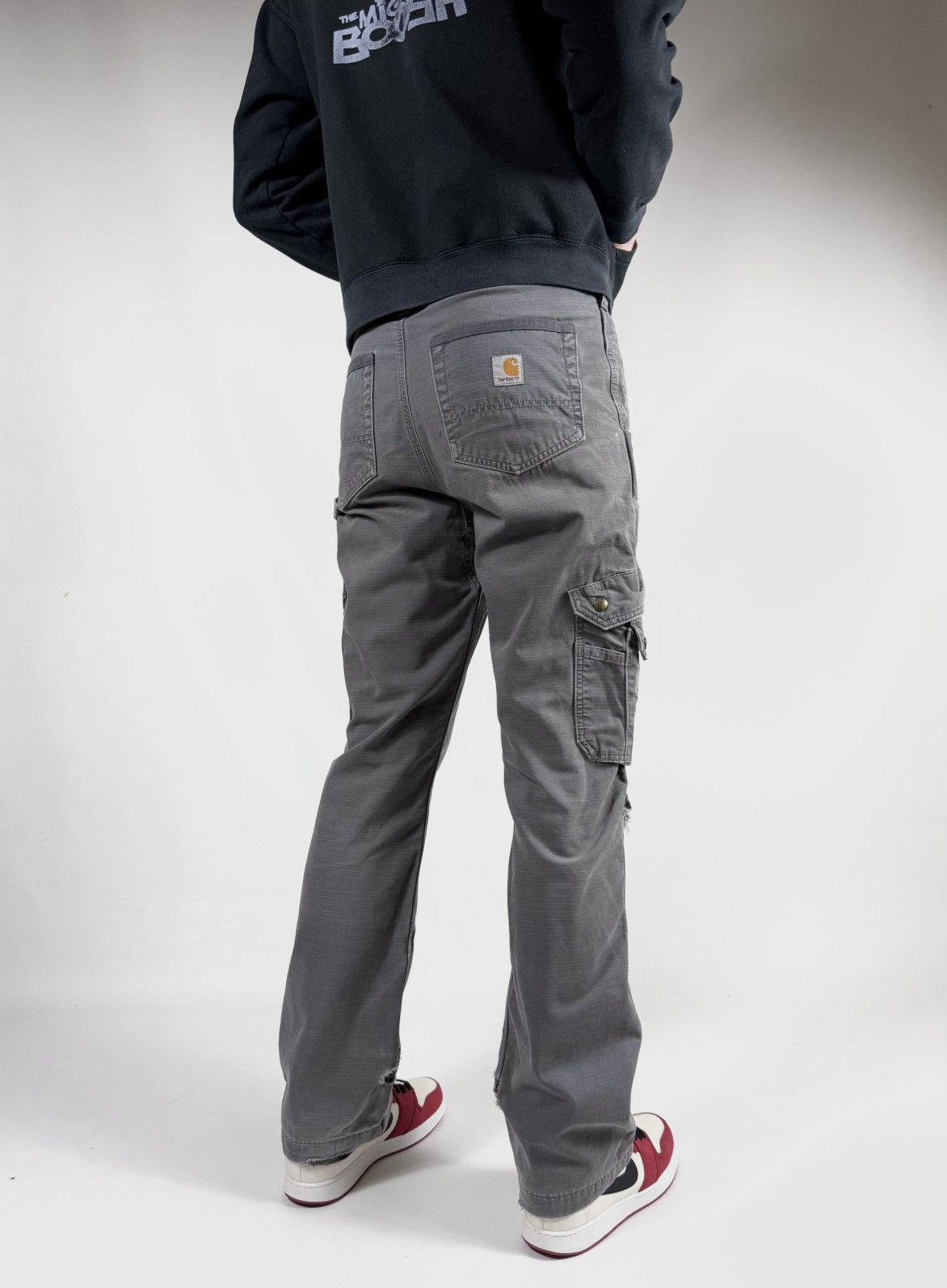 Carhartt Vintage Carhartt Flannel Double Knee Cargo Work Pants Size US 31 - 11 Thumbnail