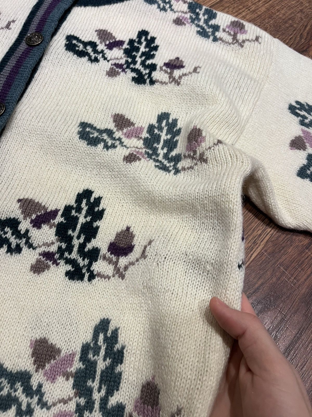 Northern Reflections Vintage Northern Reflections Cardigan Knit Nature Design Size L / US 10 / IT 46 - 6 Thumbnail