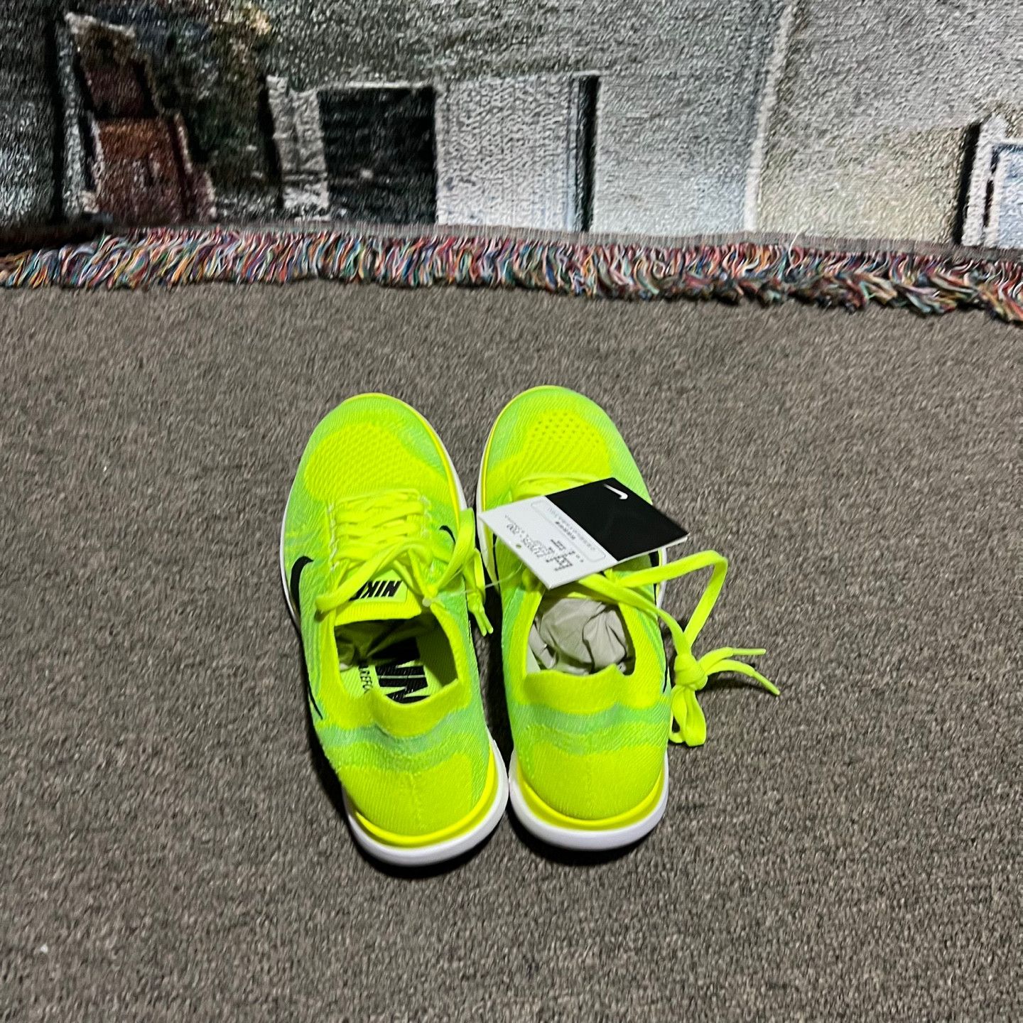 Nike Nike Free 4.0 Flyknit Green 6.5 Size US 6.5 / IT 36.5 - 3 Thumbnail