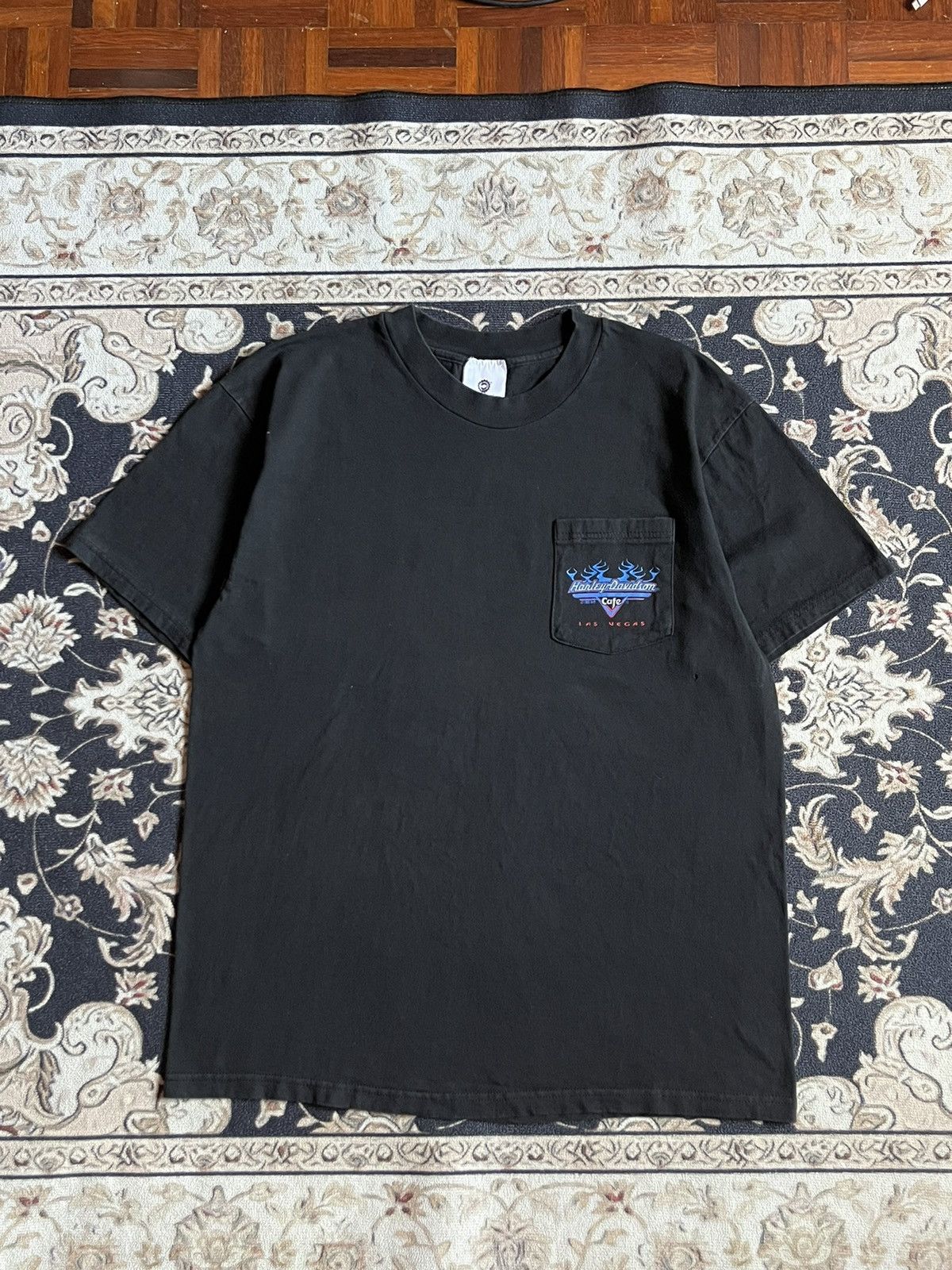 Harley Davidson × Vintage Vintage 1998 Harley Davidson Cafe Tee Size US L / EU 52-54 / 3 - 5 Thumbnail