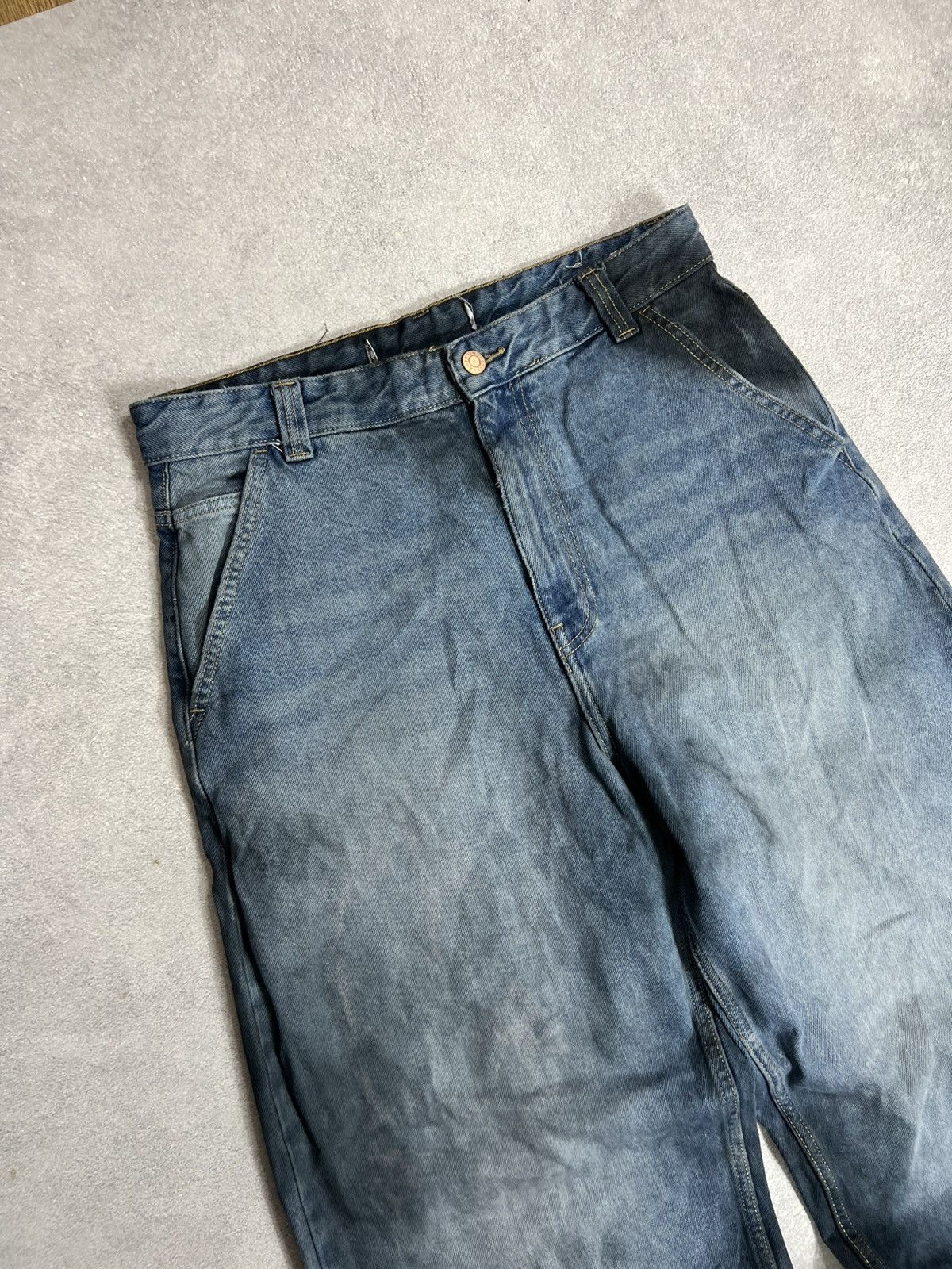 Japanese Brand vtg if6was9 type baggy distressed balenci type jeans 90s Size US 31 - 5 Thumbnail