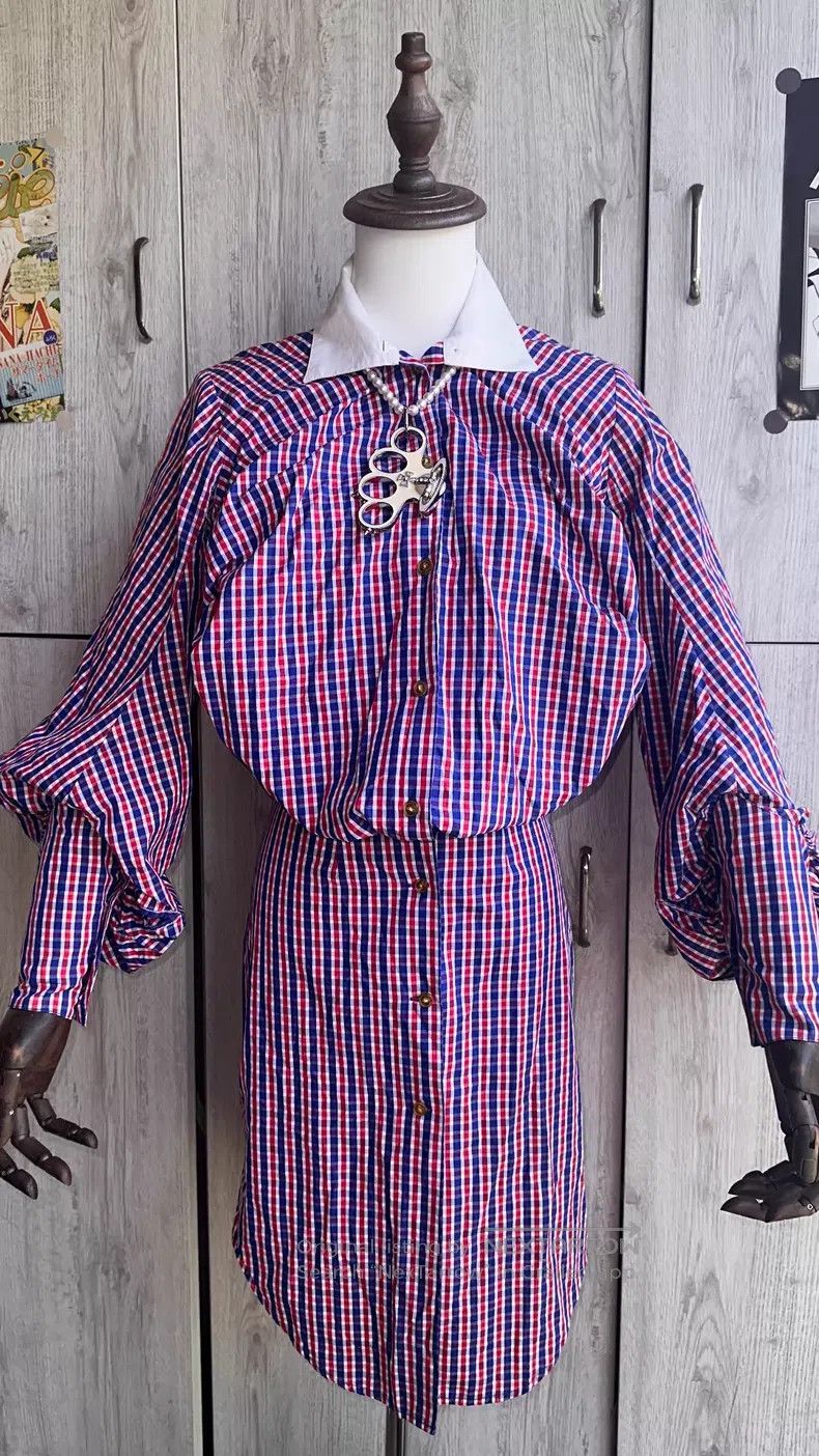 Vivienne Westwood Vivienne Westwood Show Model Shirt Dress, Lantern Sleeves, Size XS / US 0-2 / IT 36-38 - 1 Thumbnail