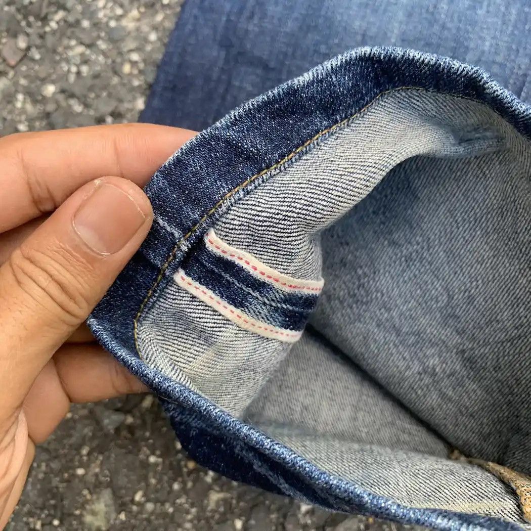 Self Edge 💥 REDLINE 💥 Nice Fading Jeans Japanese Vintage Ankle Pants Size US 33 - 16 Thumbnail