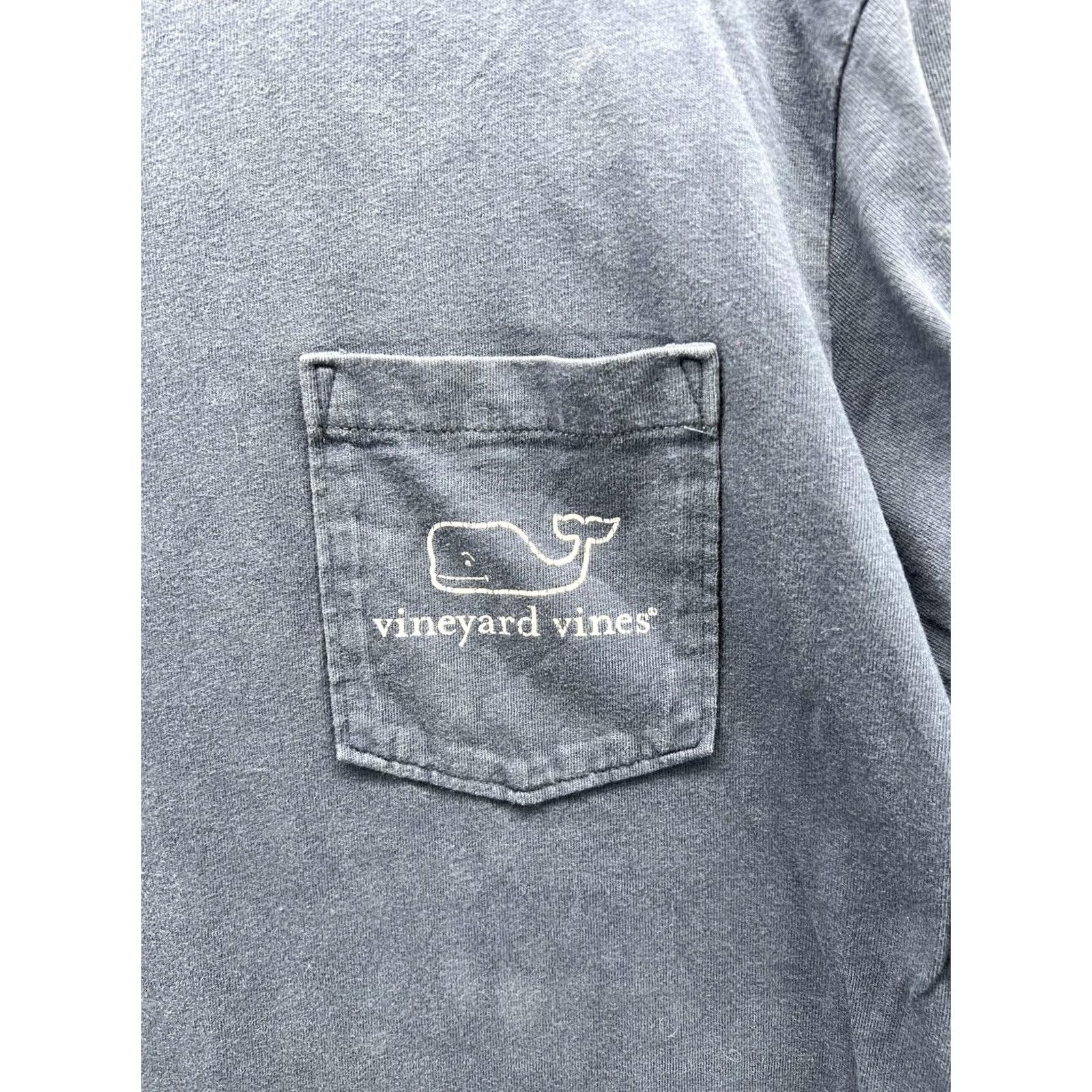 Vineyard Vines VINEYARD VINES Shirt Mens Small Blue Long Sleeve Pocket Whale Logo Tee Tagless Shirt Size US S / EU 44-46 / 1 - 7 Thumbnail