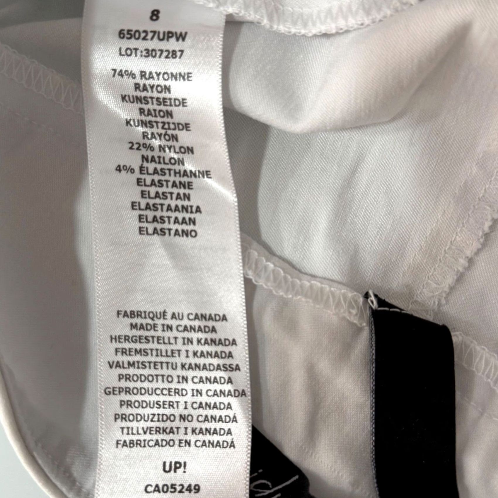 Vintage Up! Pants White Pull-On Trousers Pants Women 8 Straight Leg Slit Ankle Office Career Classic Workwear Slit Quiet Luxury Modern Seasonal White Womens Size 30" / US 8 / IT 44 - 6 Thumbnail