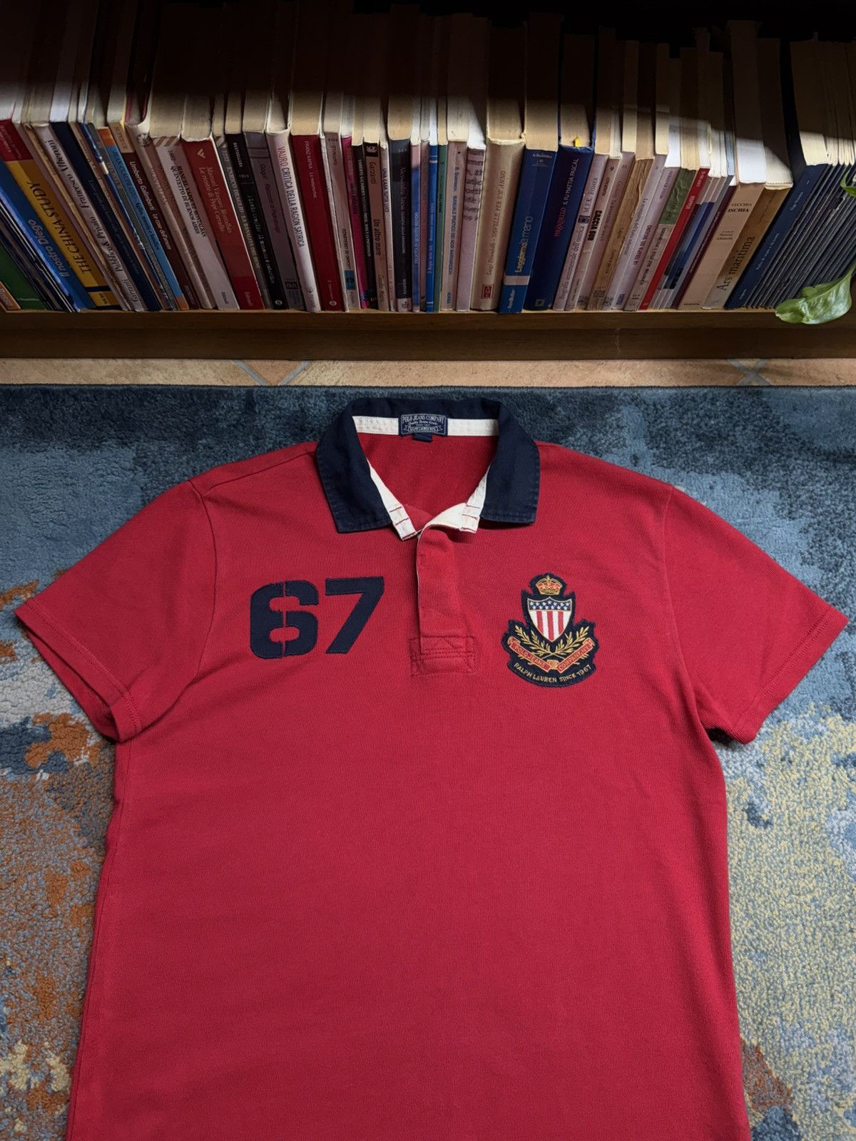 Polo Ralph Lauren Vintage Polo By Ralph Lauren Big Logo Polo Tee Size US M / EU 48-50 / 2 - 2 Thumbnail