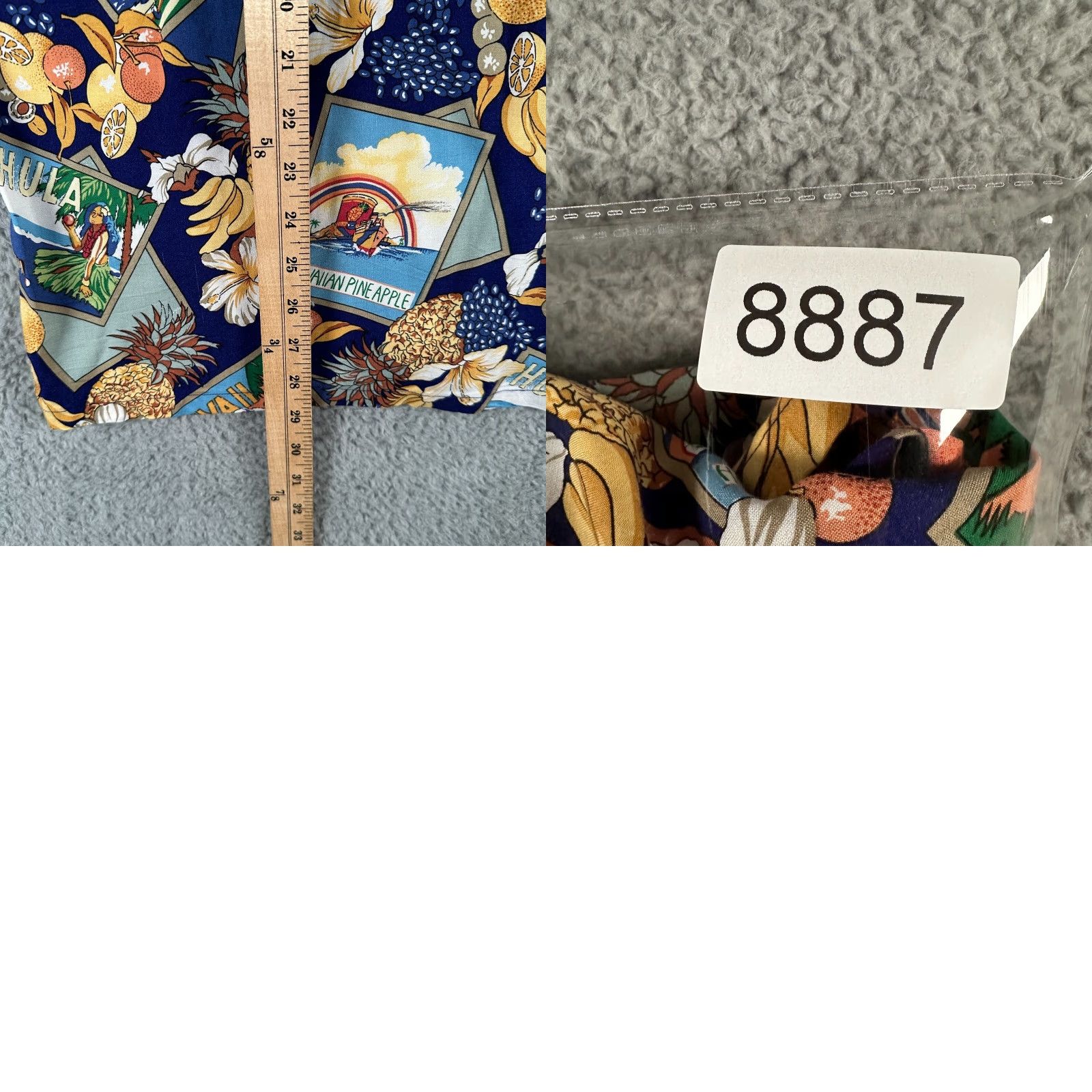 Reyn Spooner Reyn Spooner Shirt Men's Large Hawaiian Pineapple Postcards Rayon Multicolor Floral Button-Up Collared Size US L / EU 52-54 / 3 - 8 Thumbnail
