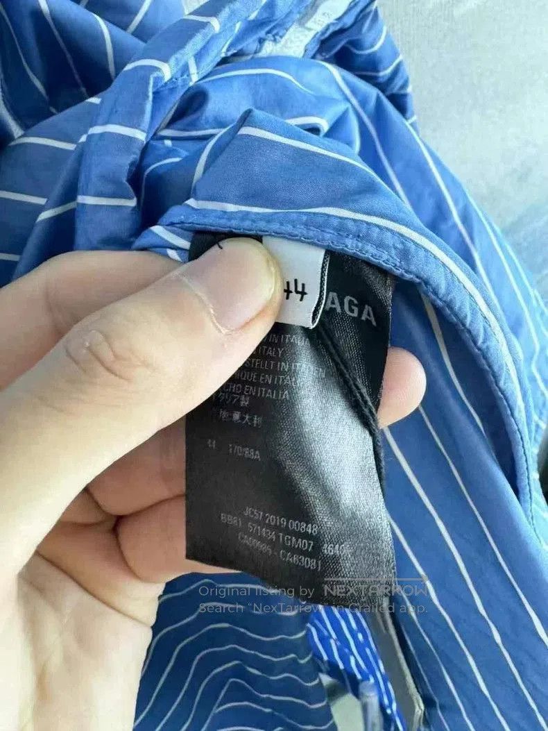 Balenciaga Balenciaga Blue Stripe Logo Jacket. Size US M / EU 48-50 / 2 - 4 Thumbnail