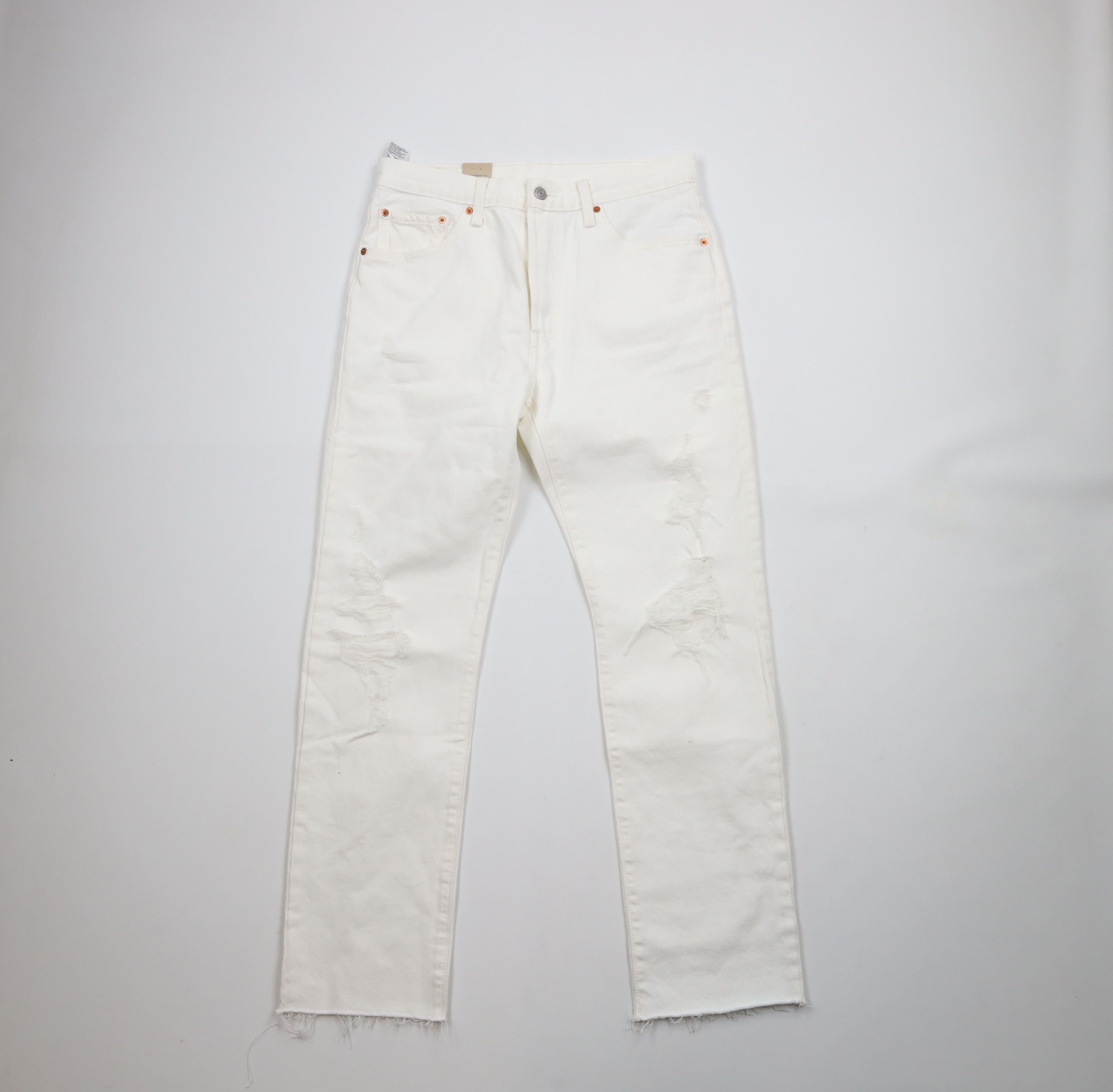 Levi's New Levis 501xx Raw Hem Button Fly Original Fit Jeans Size 30" / US 8 / IT 44 - 1 Thumbnail