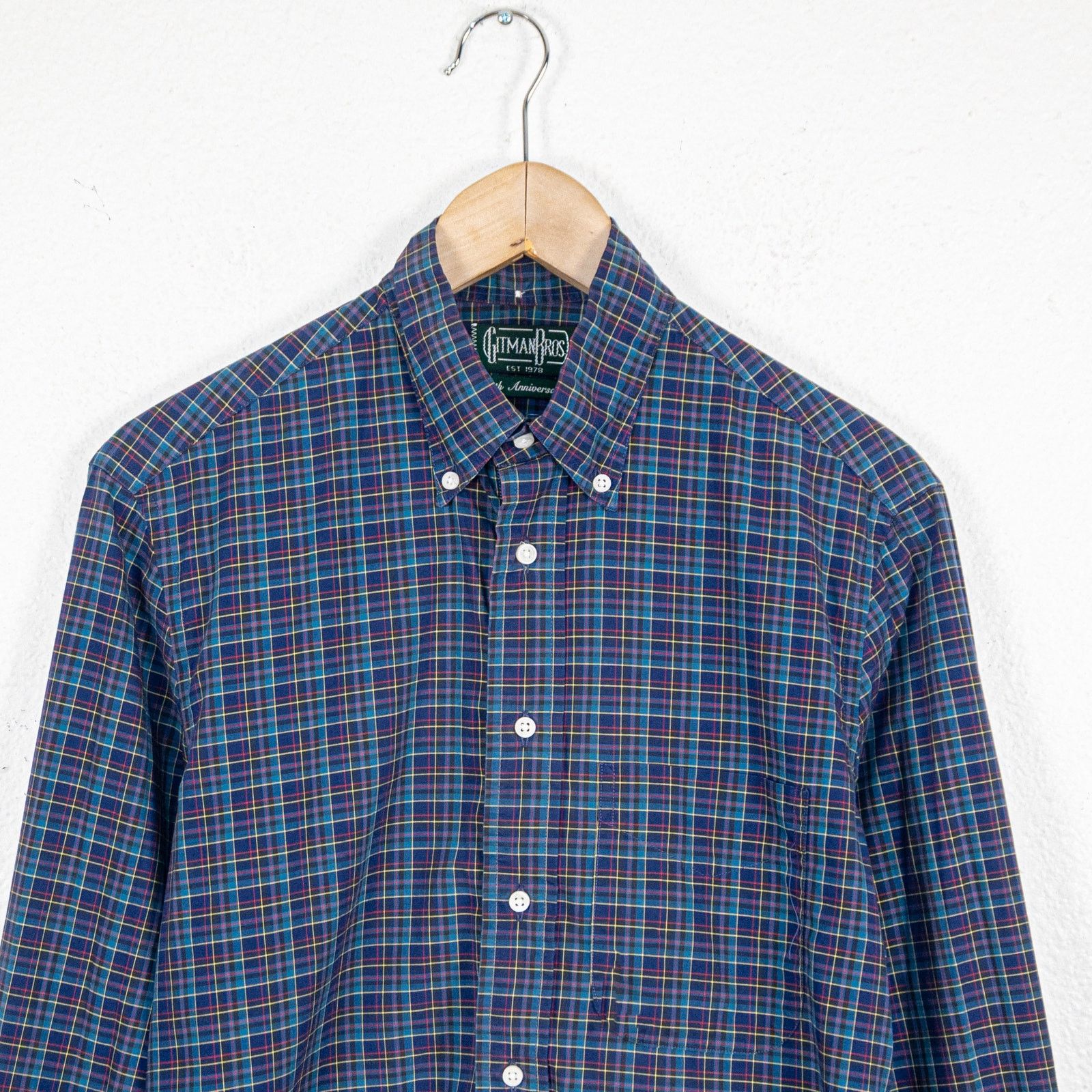 Gitman Bros. Gitman Bros Vintage 40th Anniversary Button Down Shirt Blue Size US S / EU 44-46 / 1 - 3 Thumbnail