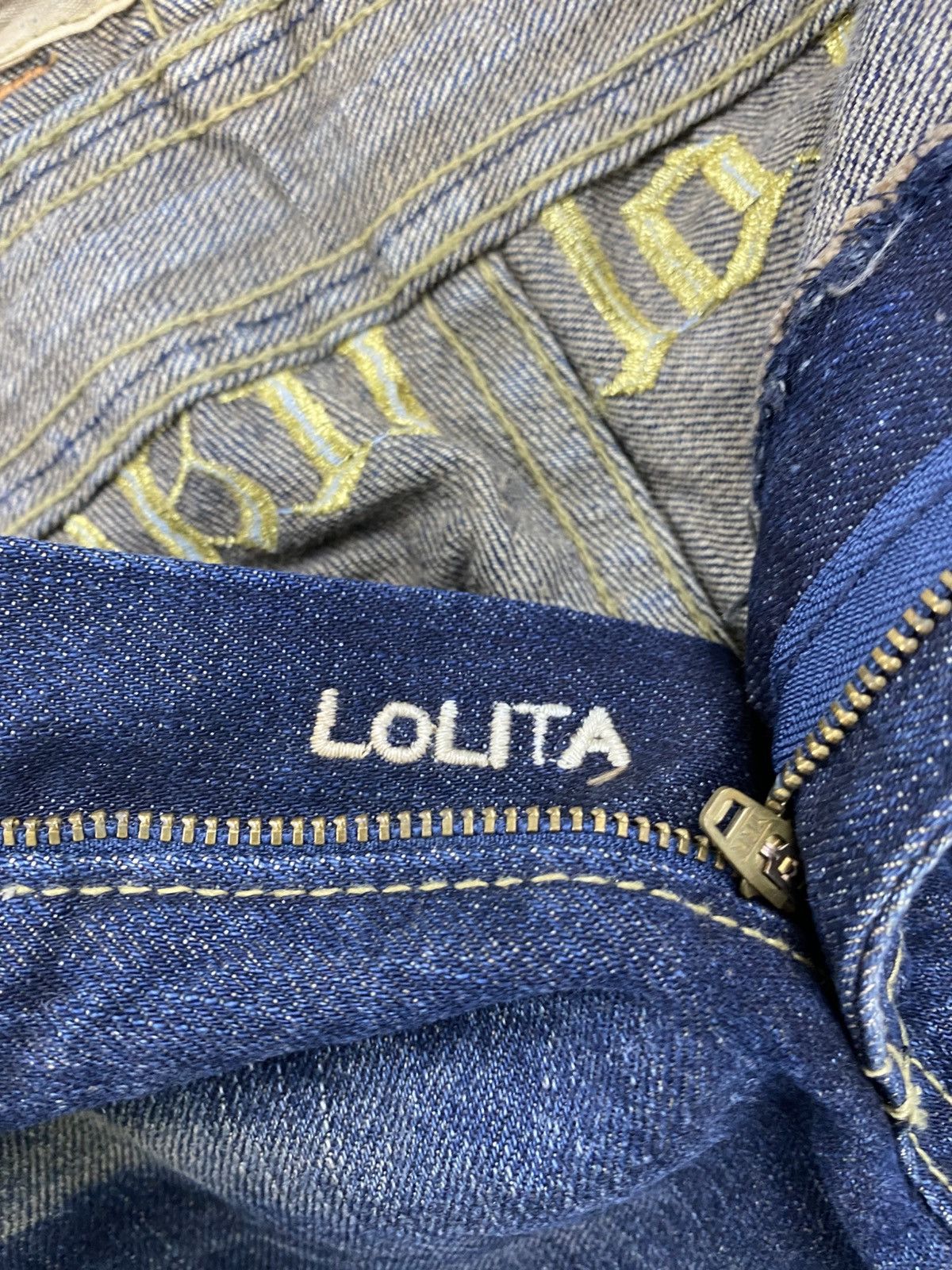 If Six Was Nine × Japanese Brand × Vintage Vintage Lolita Baggy Jeans Washes Distressed Denim Pants Size US 36 / EU 52 - 15 Thumbnail
