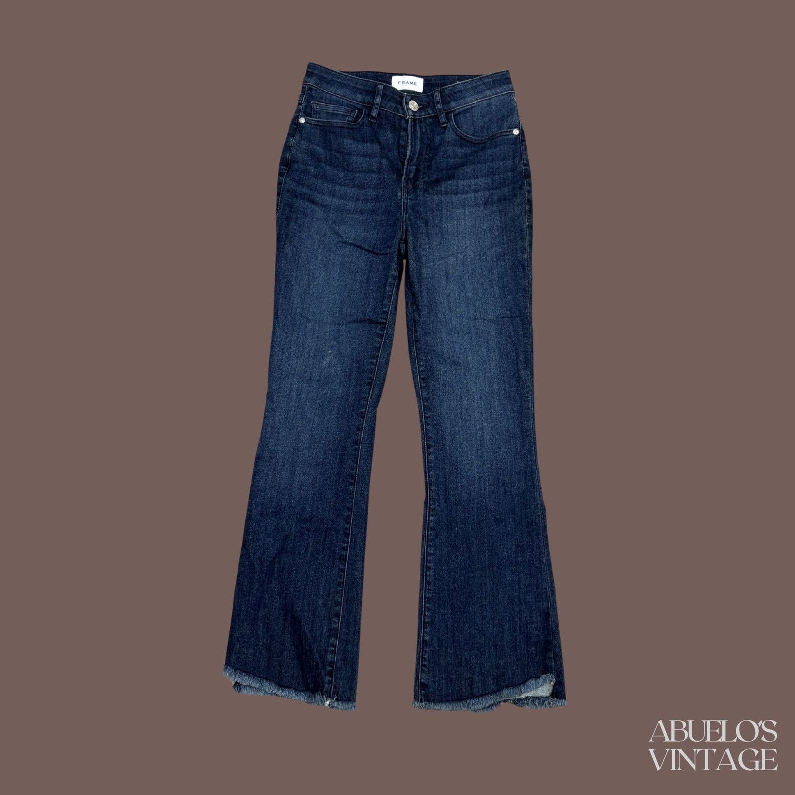 Frame FRAME Le Crop Mini Boot Jeans | Dark Wash Minimal Size 26" / US 2 / IT 38 - 1 Thumbnail