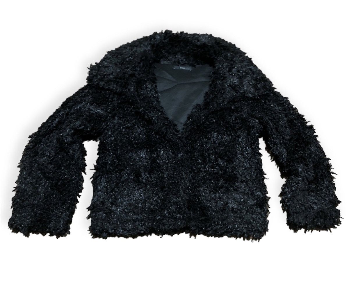 Rare Emoda Fur Black Jacket Very Iconic Design!