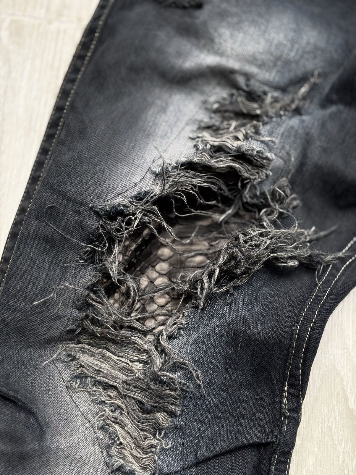 Japanese Brand BLUE WAY/ made in nippon flare jeans Size US 31 - 3 Thumbnail