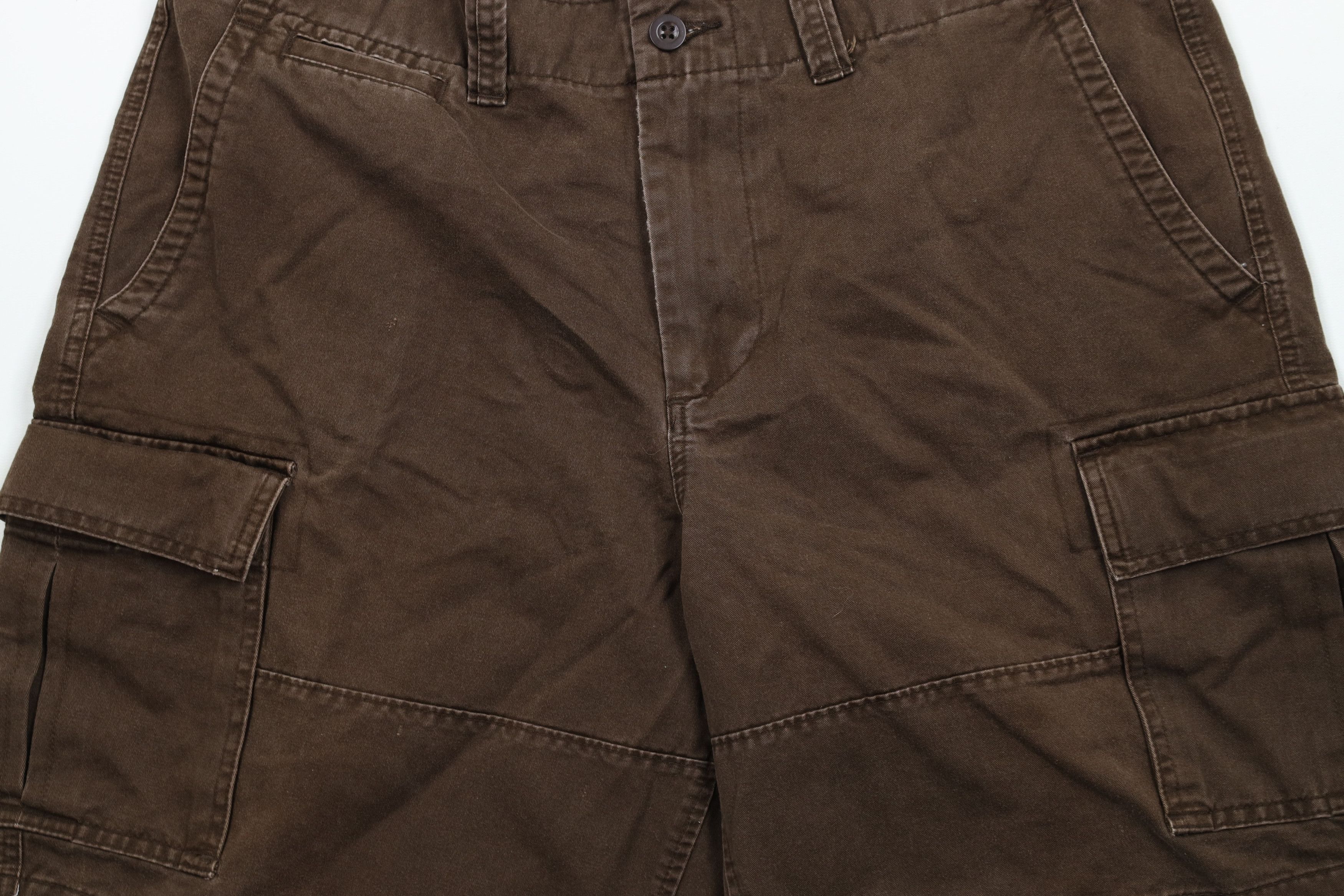 Gap × Vintage Vintage Gap Above Knee Heavyweight Cargo Shorts Brown Cotton Size US 36 / EU 52 - 3 Thumbnail