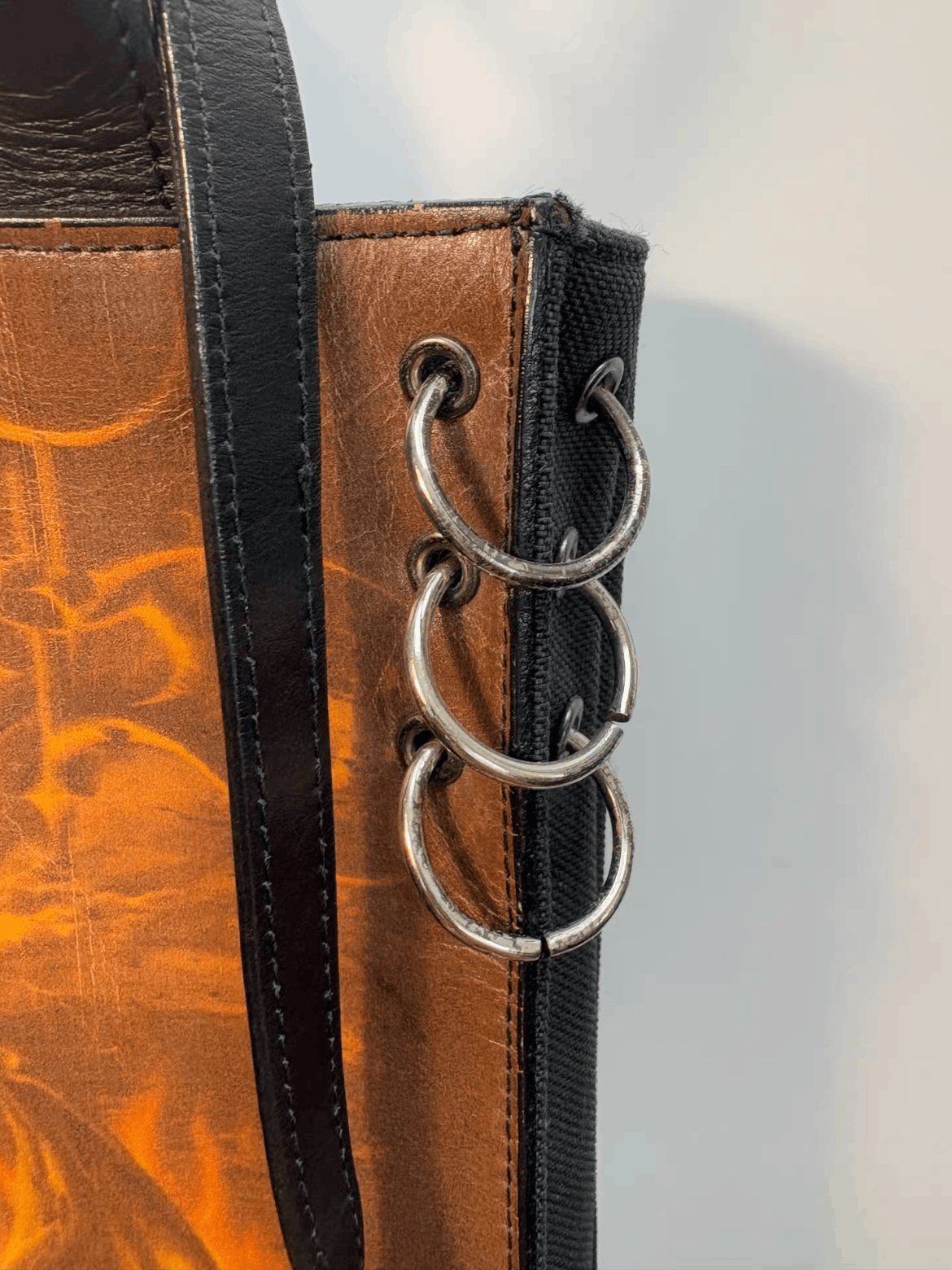 Jean Paul Gaultier Jean Paul Gaultier 01SS Devil Print Shoulder Tote Bag Size ONE SIZE - 5 Thumbnail