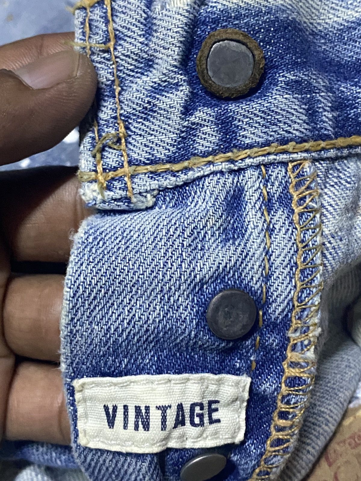 Seditionaries Vintage Handcraft Ambercrombie And Fitch Mud Wash Baggy Jean Size US 32 / EU 48 - 16 Thumbnail