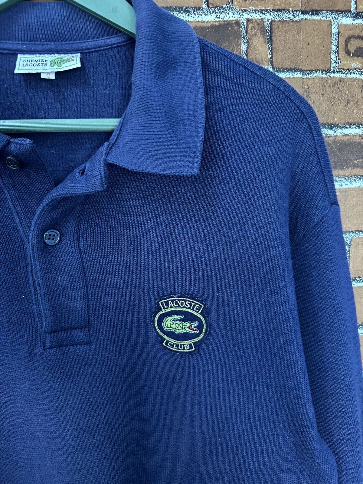 Lacoste Vintage Lacoste Polo Sweatshirt Z397 Size US M / EU 48-50 / 2 - 2 Thumbnail