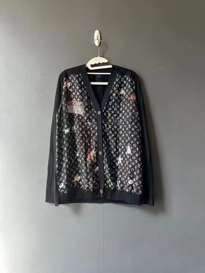 Louis Vuitton Louis Vuitton Pussy-print Cardigan sweater Size US XL / EU 56 / 4 - 1 Thumbnail