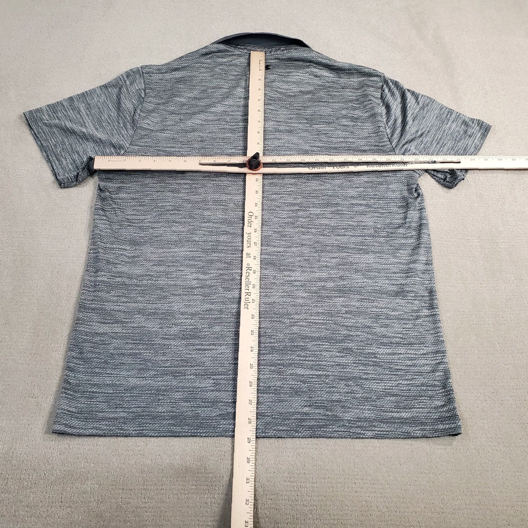 Under Armour Under Armour Polo Shirt Mens Large Gray Performance Stretch Heather Shirt Polo Casual Golf Logo 808 Size US L / EU 52-54 / 3 - 5 Thumbnail