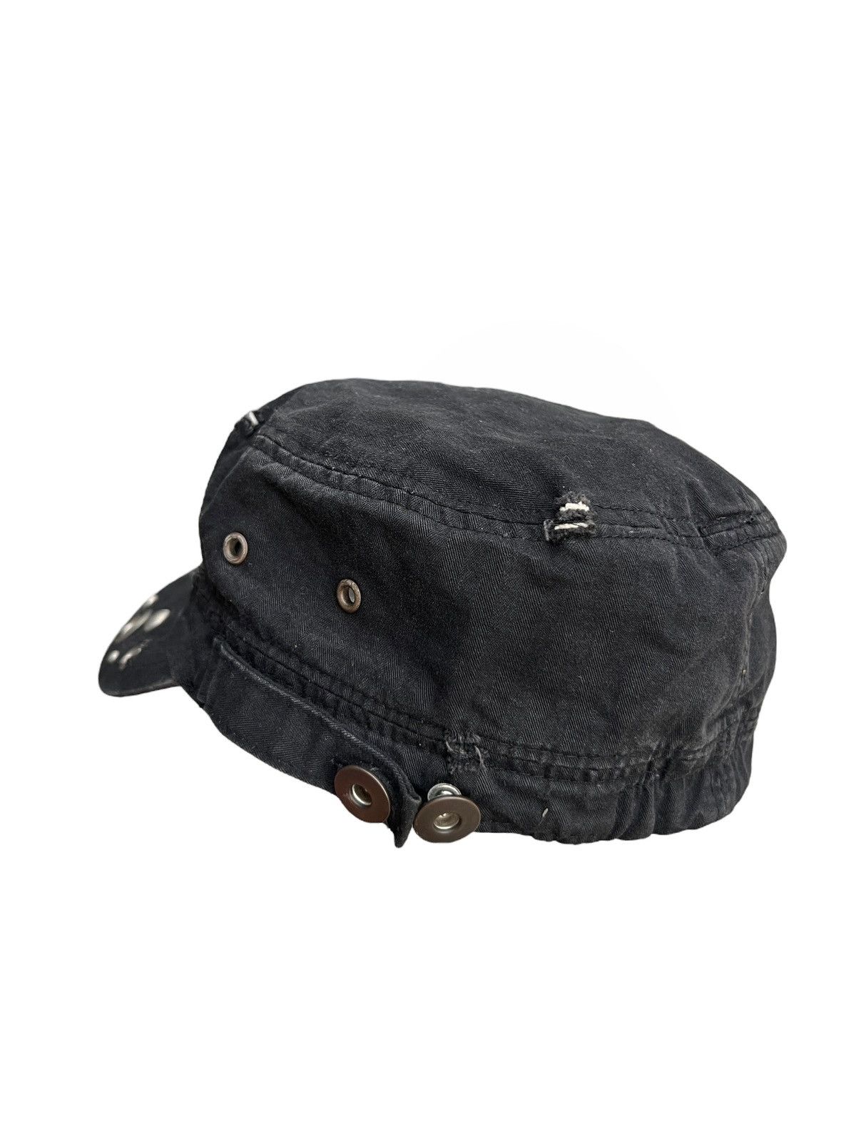 If Six Was Nine Vintage Japan Gothic Punk Spike Black Hat Size ONE SIZE - 4 Thumbnail