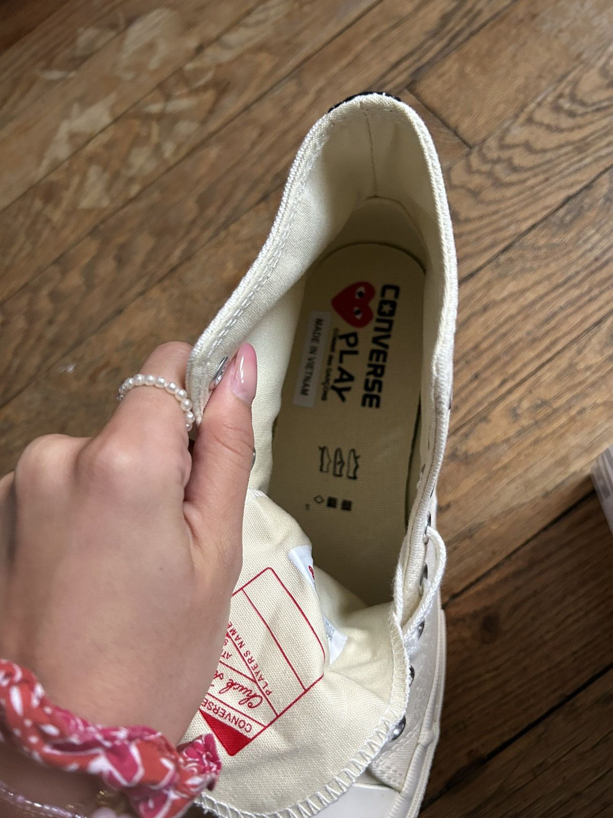 Comme des Garcons PLAY × Converse Sneakers montantes Converse x Comme des Garçons PLAY Blanc Size US 7 / EU 40 - 6 Thumbnail