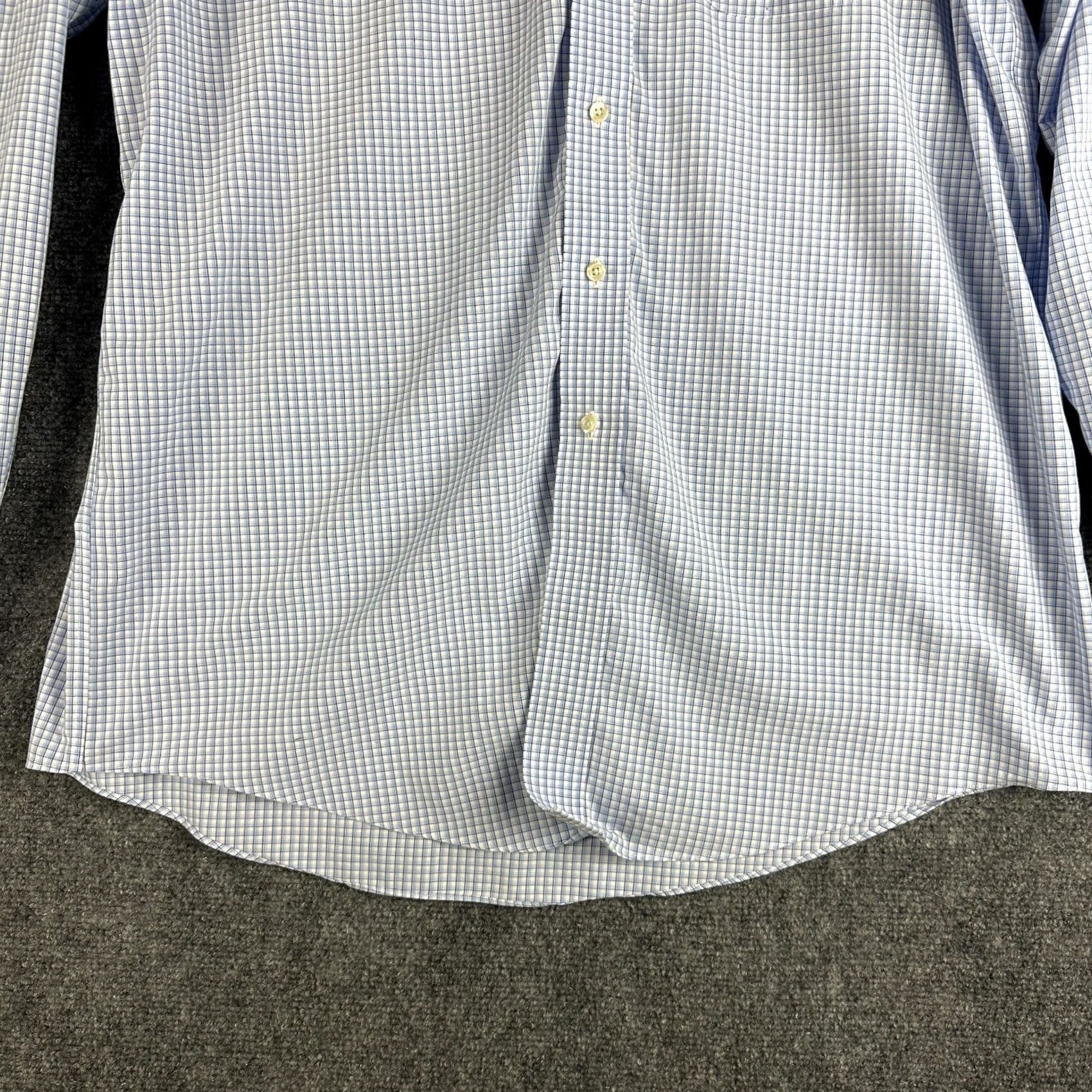 Brooks Brothers Brooks Brothers Madison Shirt Mens 16.5 Non Iron Blue White Check Cott Button Up Size US XL / EU 56 / 4 - 2 Thumbnail