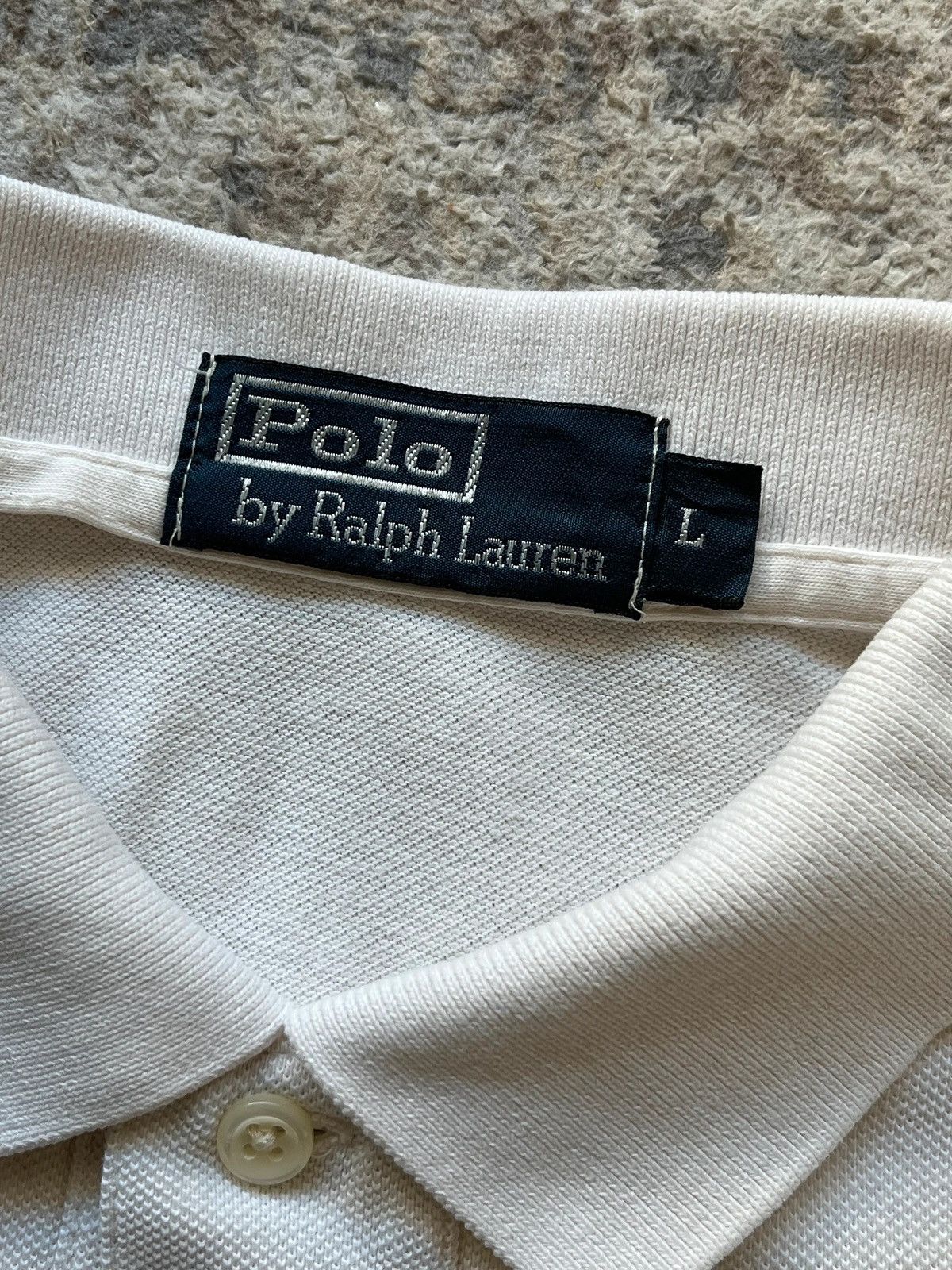Polo Ralph Lauren Polo Ralph Lauren Small Pony Shirt Rare White 2000s Size US L / EU 52-54 / 3 - 7 Thumbnail