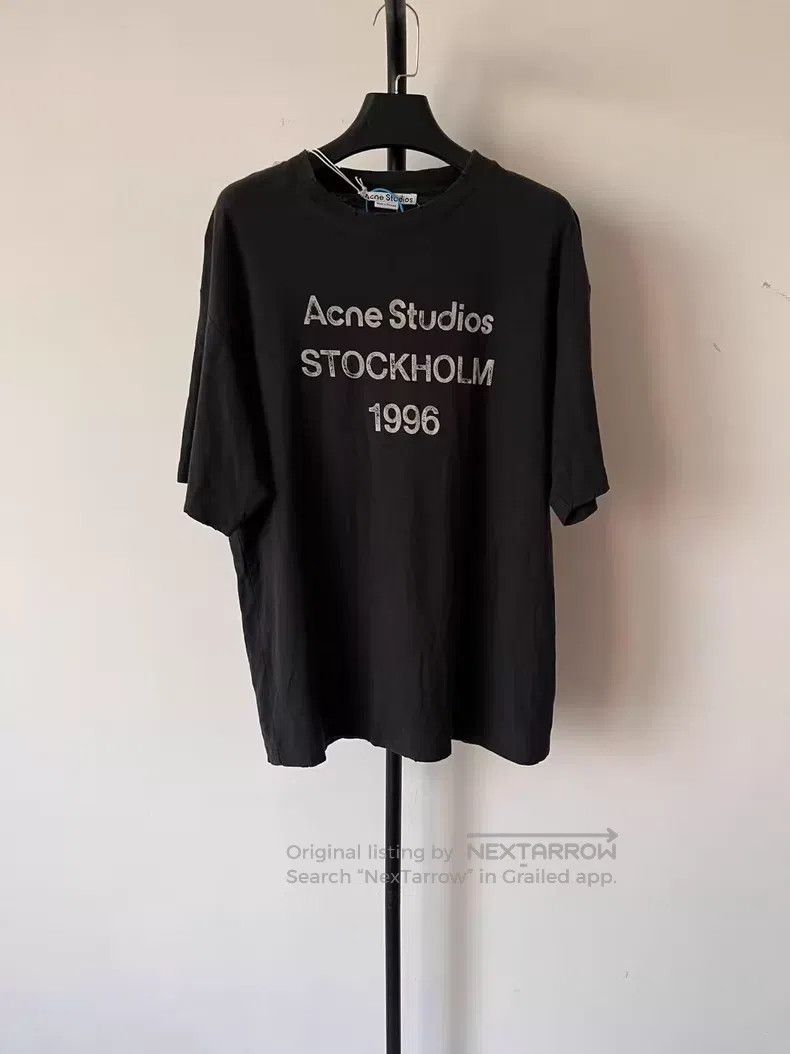 Acne Studios Acne Studios 1996 series letter print round neck short sle Size US M / EU 48-50 / 2 - 1 Thumbnail