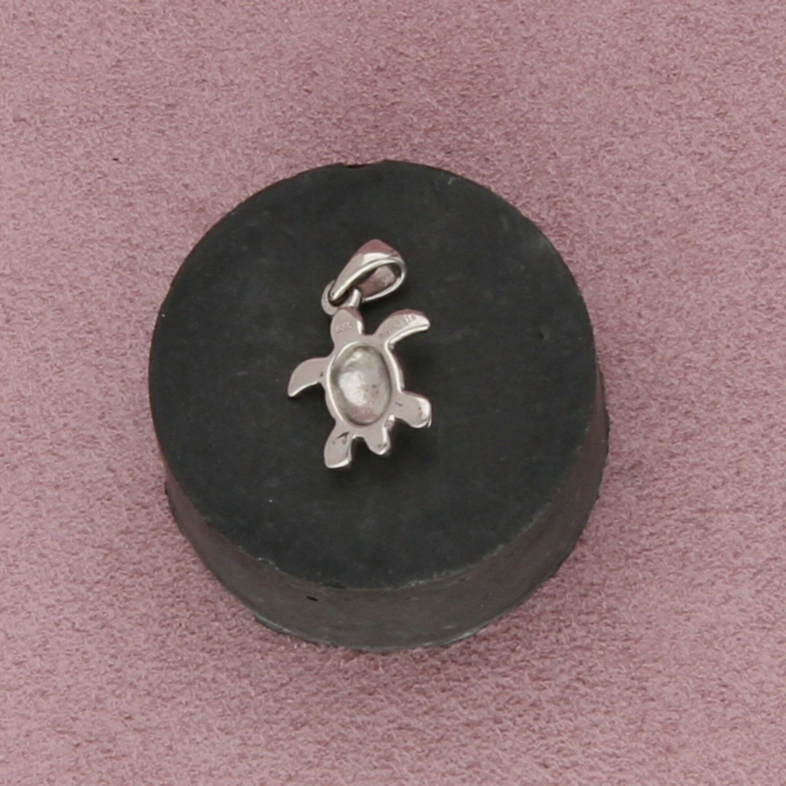 Sterling Silver sterling silver fire opal sea turtle pendant Size ONE SIZE - 2 Thumbnail