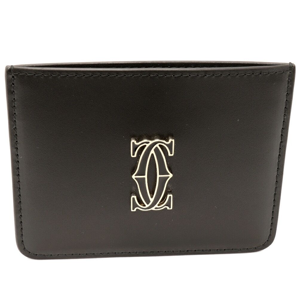 Cartier Cartier C de Cartier Simple Card Holder Calfskin Card Case