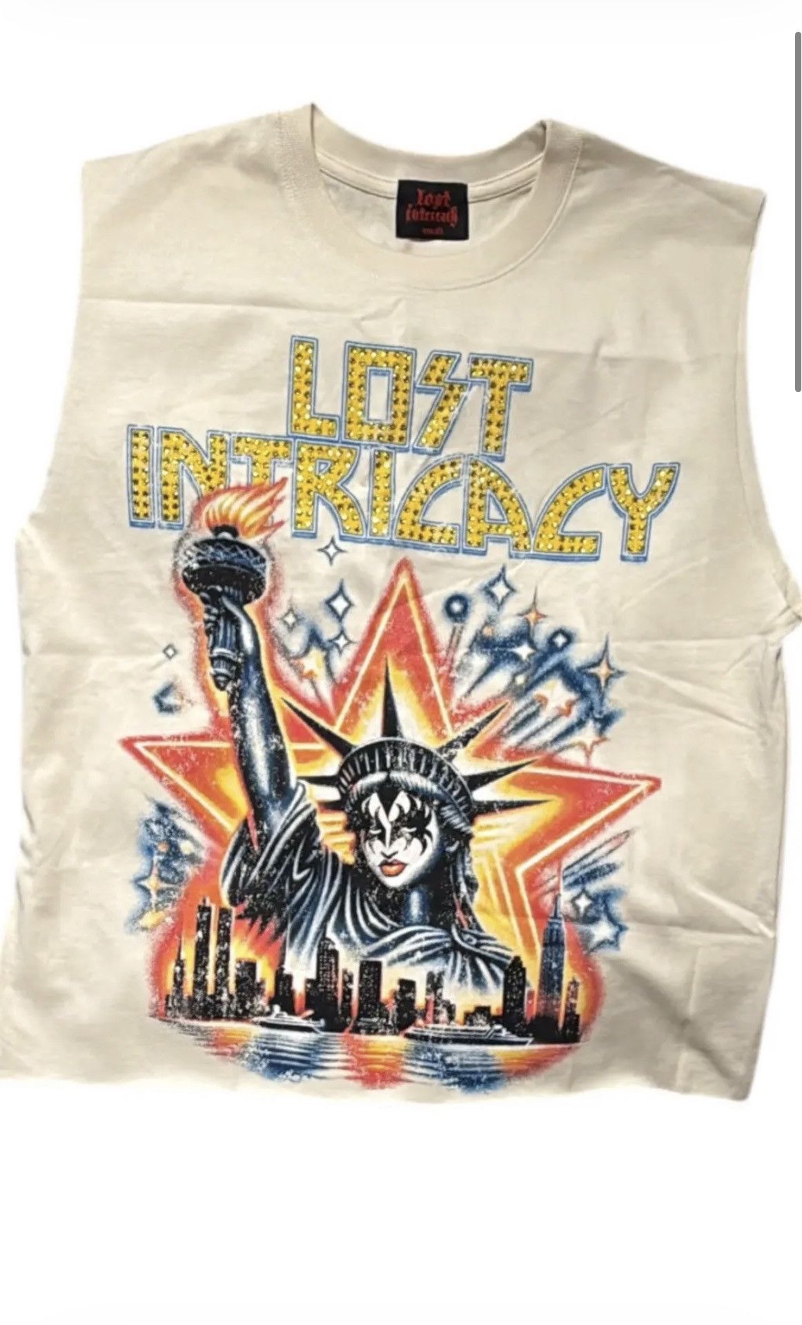 LOST INTRICACY Lost Intricacy “kiss liberty” sleeveless T-shirt (xl) Size US S / EU 44-46 / 1 - 2 Thumbnail