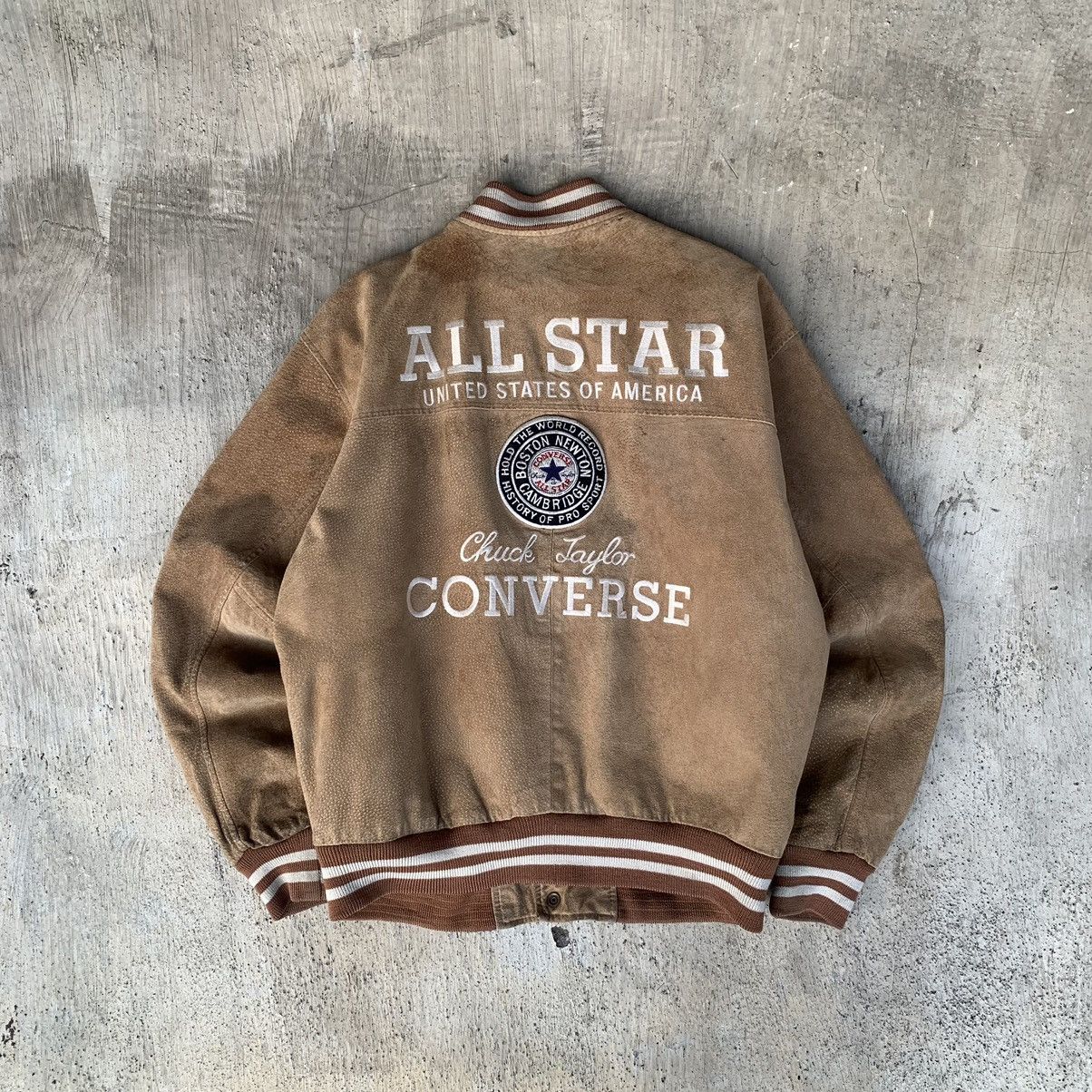 Converse Converse varsity USA embroided. suede leather Jacket vintage Size US L / EU 52-54 / 3 - 1 Thumbnail