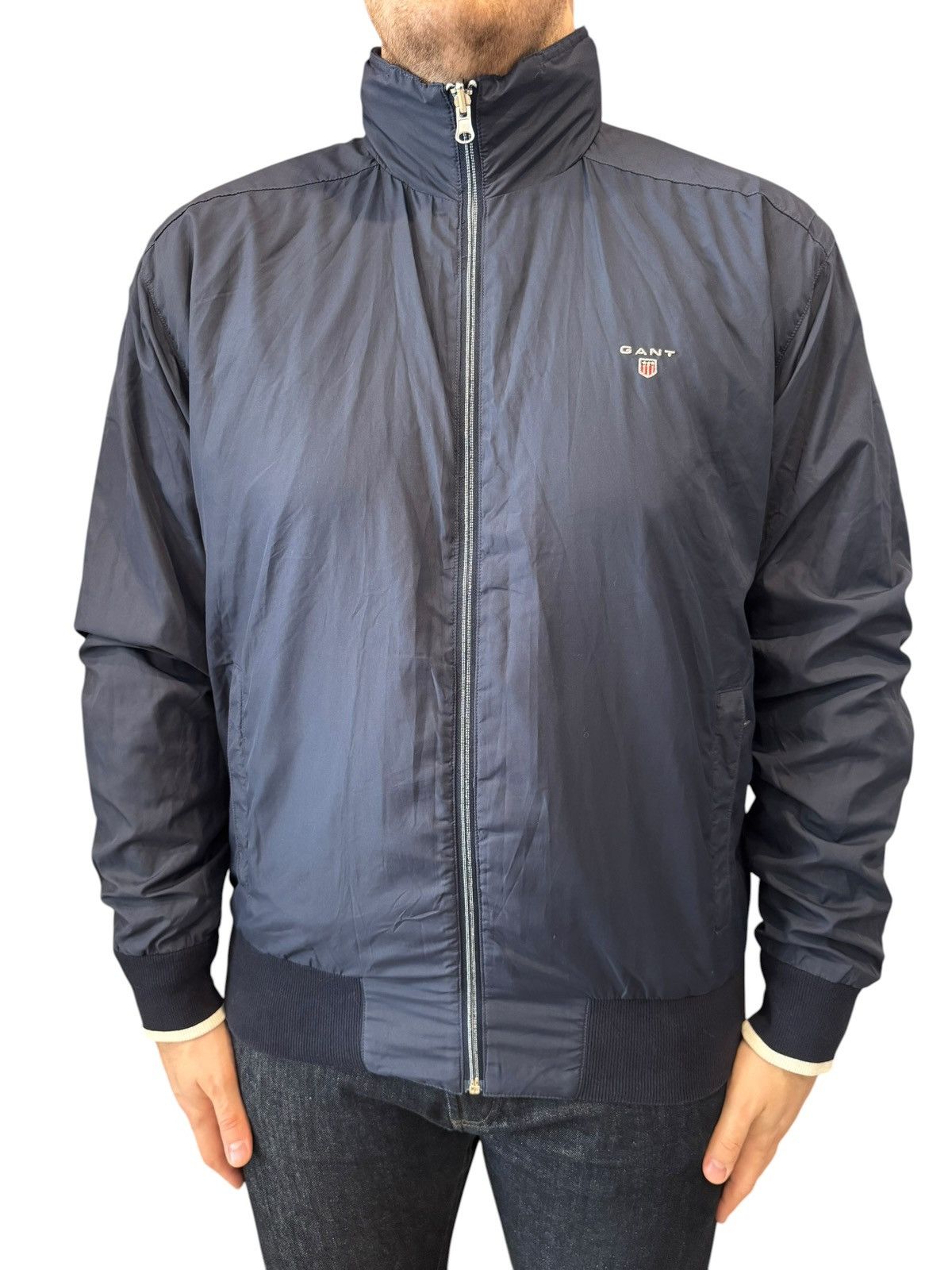 Gant GANT Reversible Wool Full Zip Bomber Jacket 2XL XXL Size US XXL / EU 58 / 5 - 2 Thumbnail