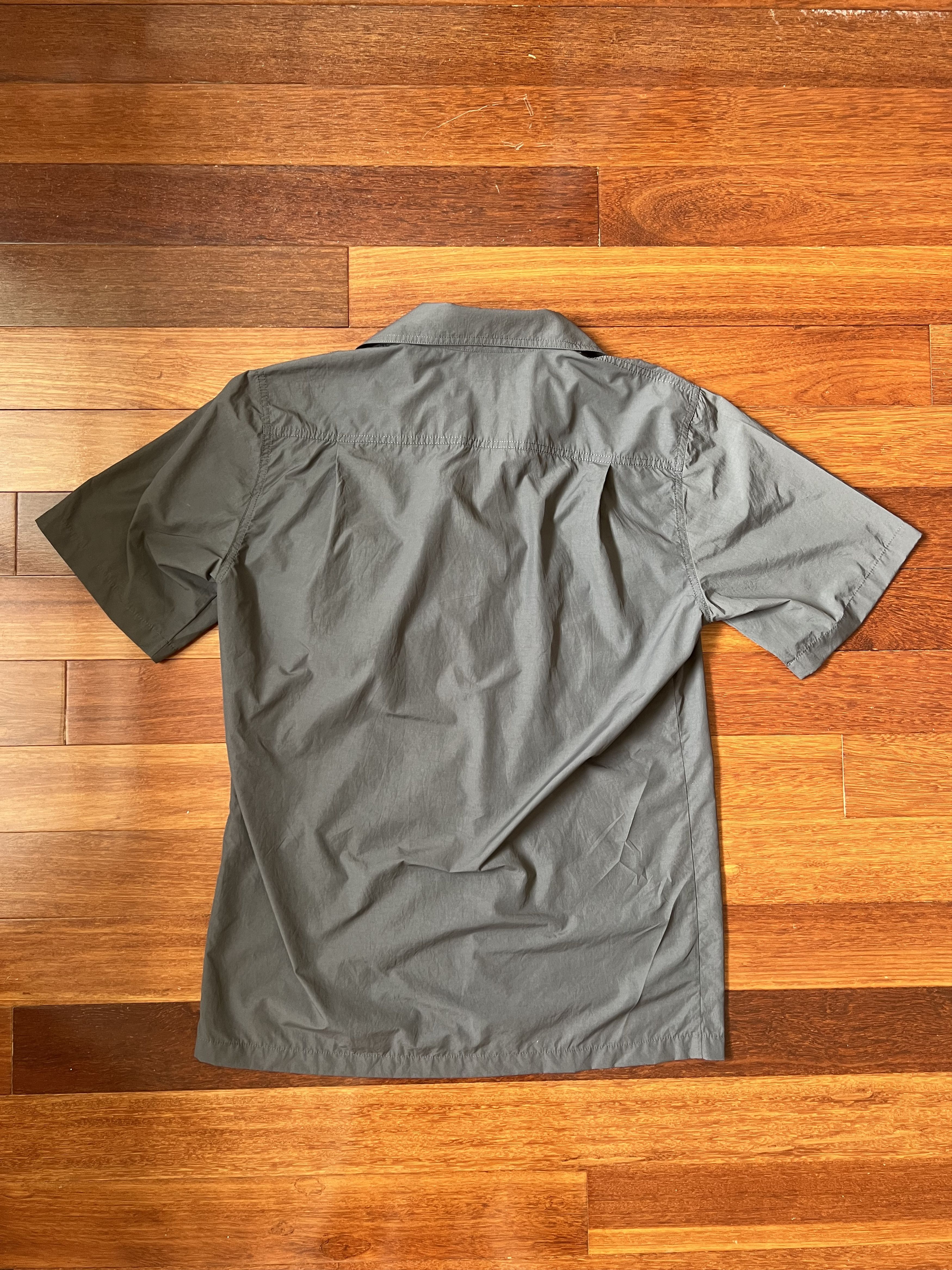 Hyein Seo 💚 SS20 Hyein Seo Smoker's Button Up Shirt Grey NEW Size US L / EU 52-54 / 3 - 2 Thumbnail