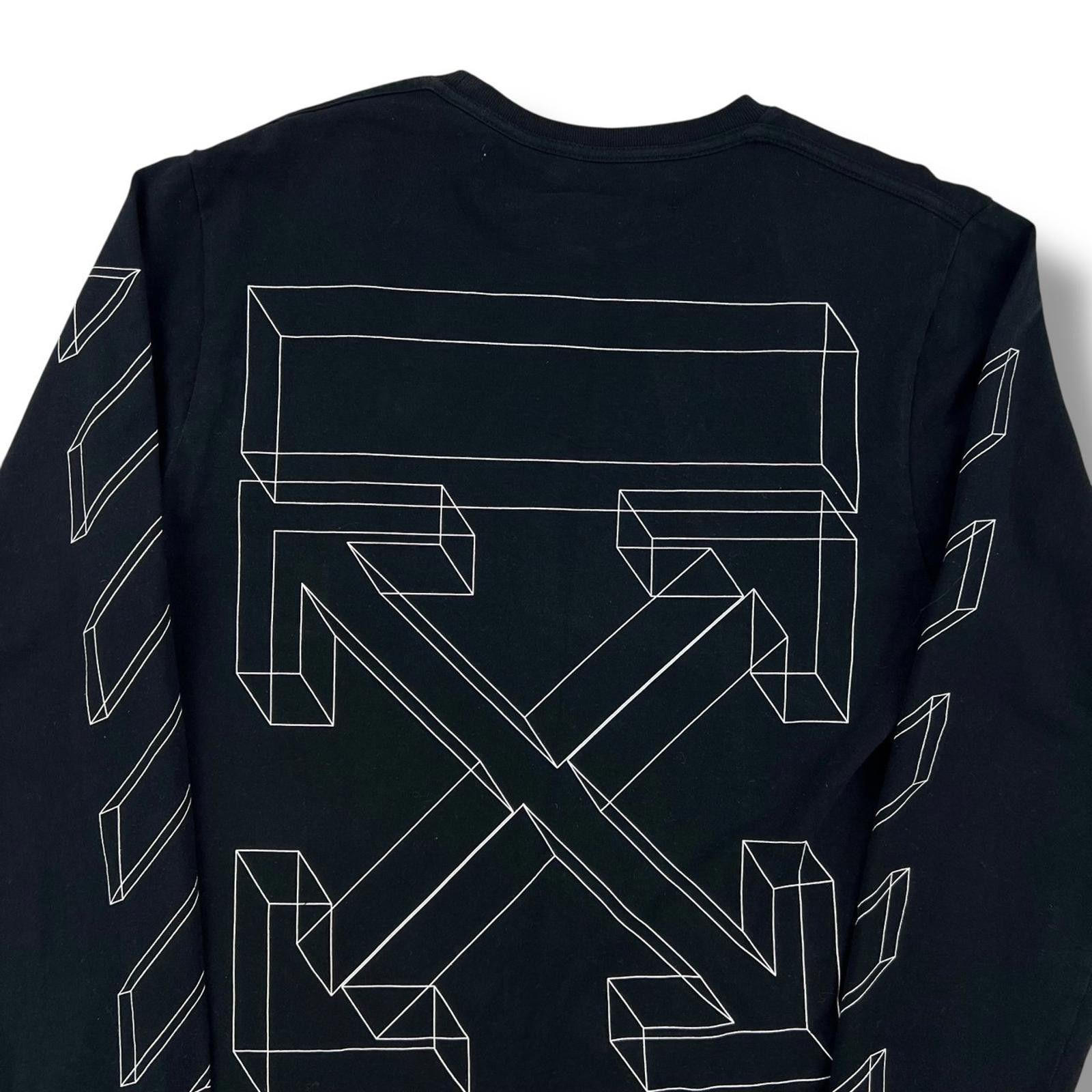 Off-White Off-White 3D Arrows Black Long Sleeve T-Shirt Size US M / EU 48-50 / 2 - 1 Thumbnail