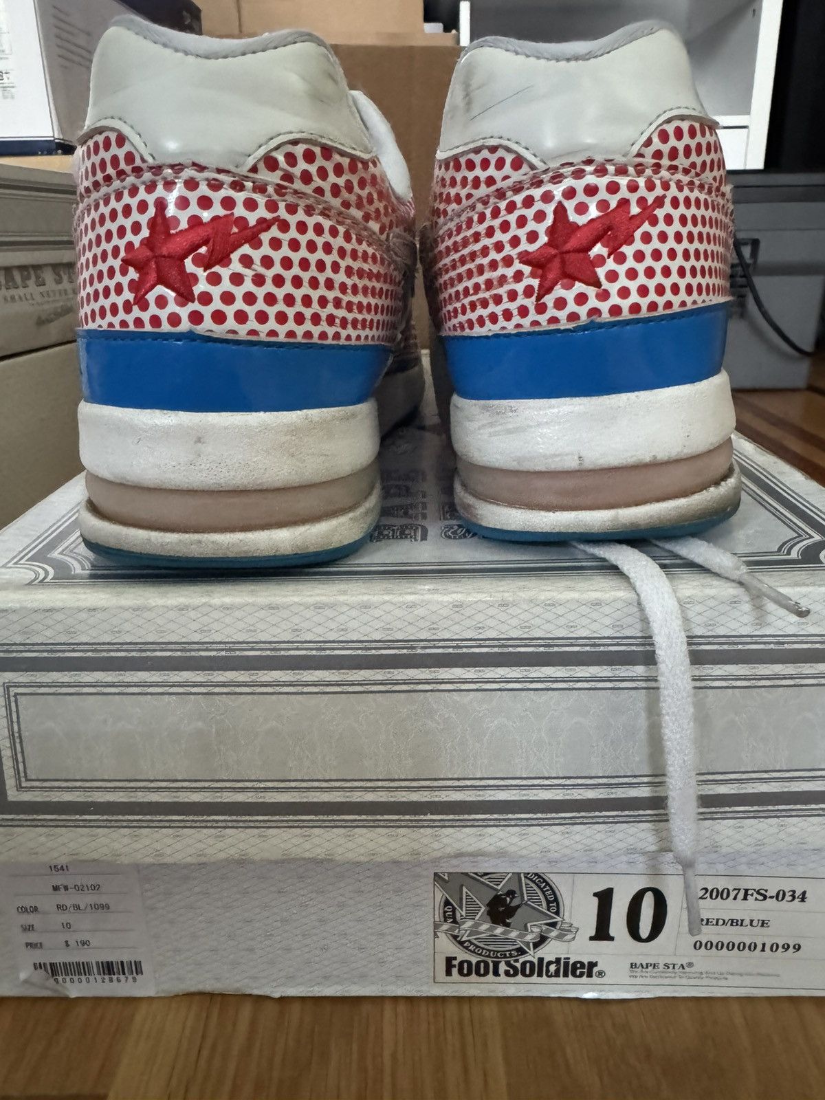 Bape 10 sz OG BAPESTA'S B4 Nigo Era Size US 10 / EU 43 - 8 Thumbnail