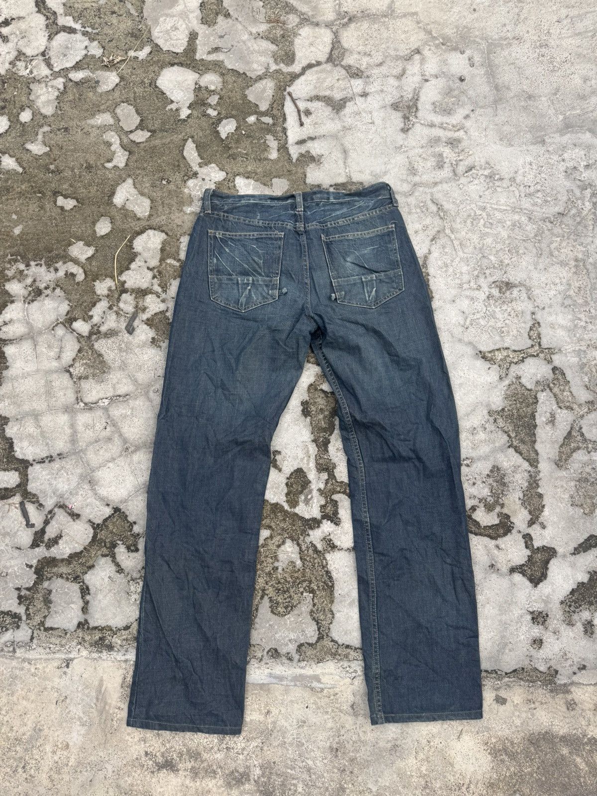 Rick Owens Rare Rick Owens Slab Denim Washed Waxed Black Jeans Size US 30 / EU 46 - 2 Thumbnail