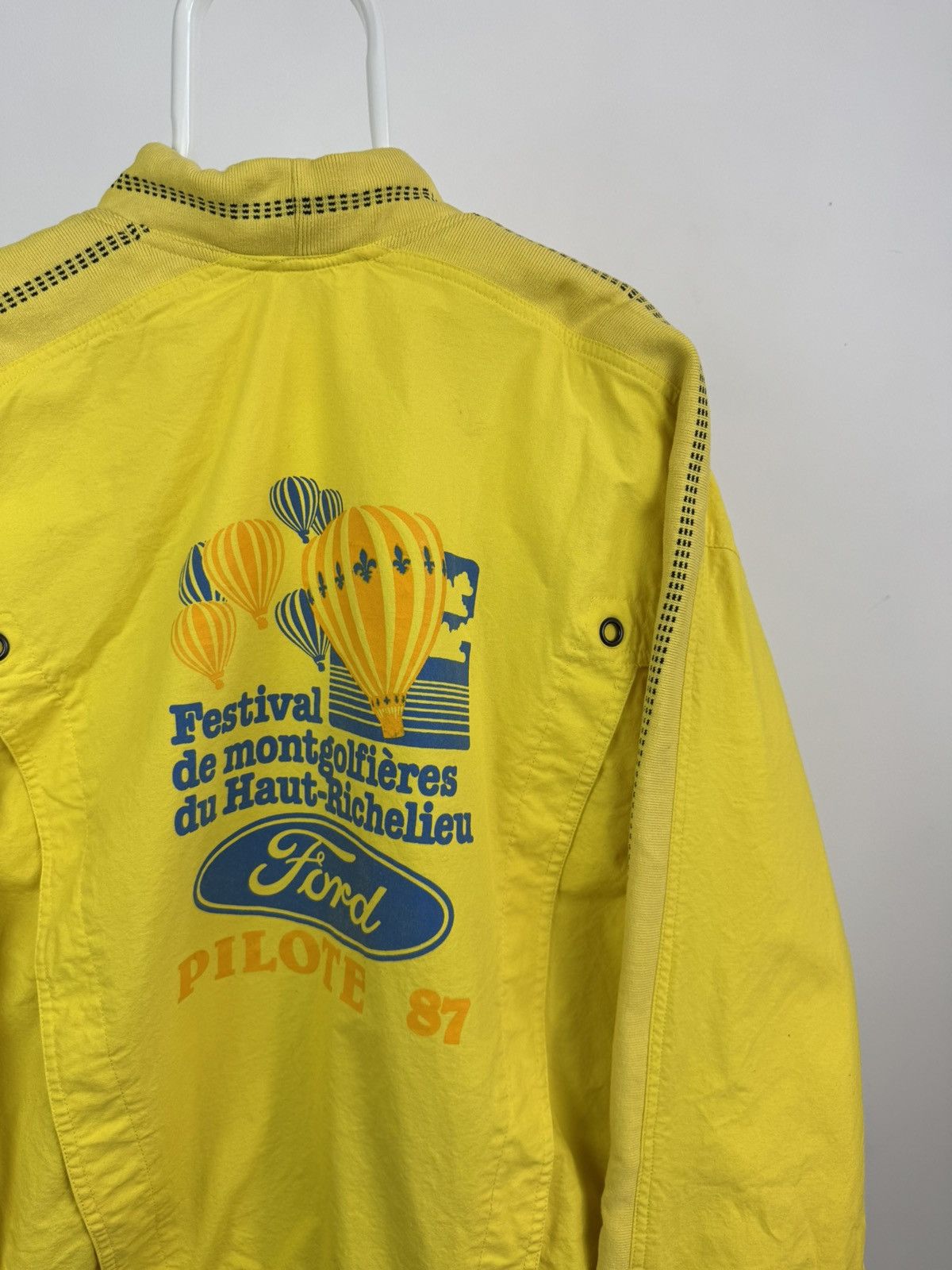 Vintage Vintage Ford Rare Racing Cotton Bomber Jacket Pilote 87 Size US XL / EU 56 / 4 - 2 Thumbnail