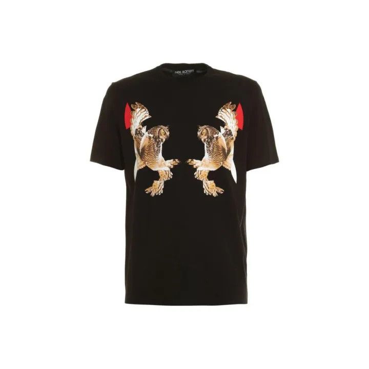 Neil Barrett Neil Barrett Black Casual Short Sleeve T-Shirt 0079 Size US S / EU 44-46 / 1 - 1 Thumbnail