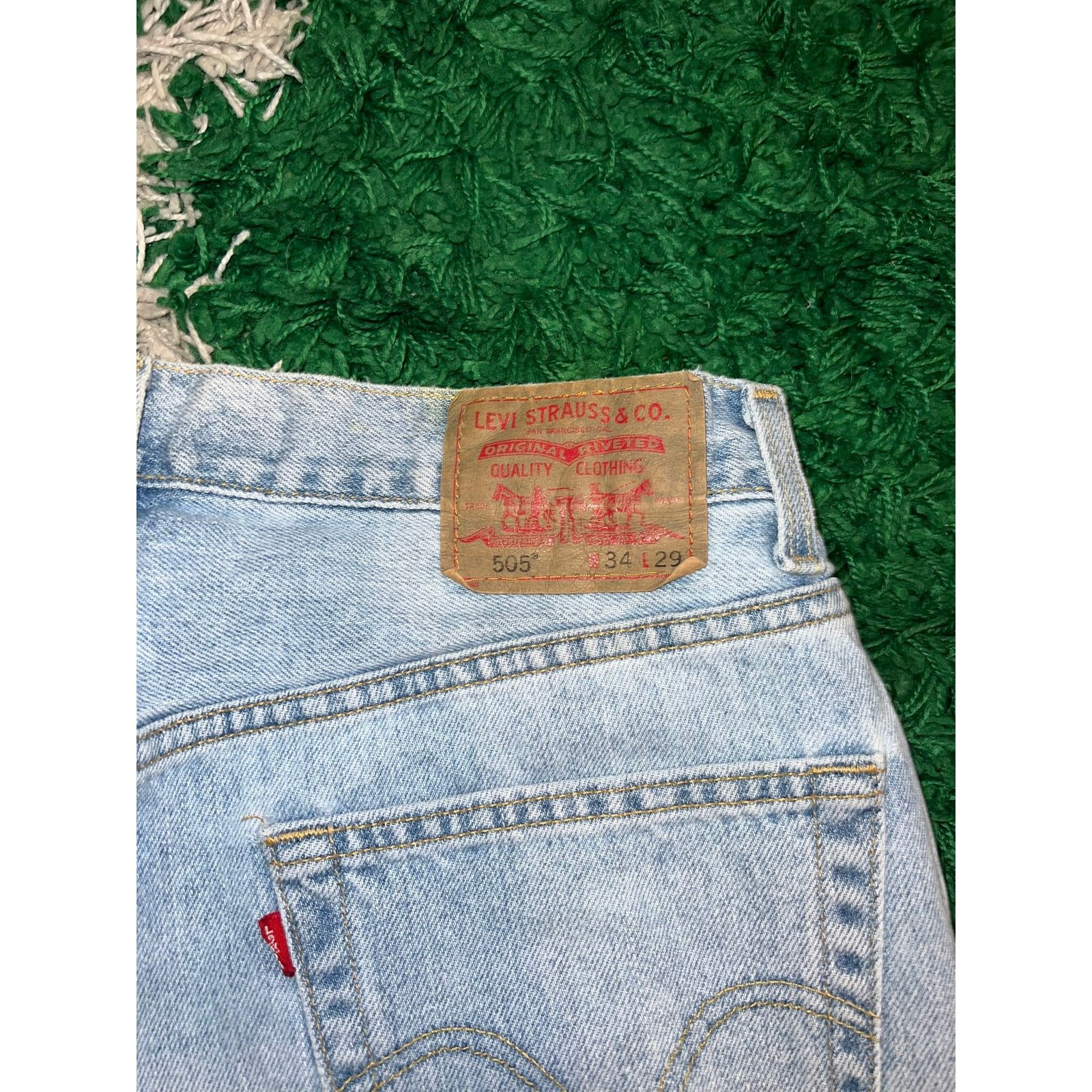 Levi's Y2K Levi's Levi Strauss 505 Blue Denim Jeans Bottoms 34x29 Size US 34 / EU 50 - 7 Thumbnail
