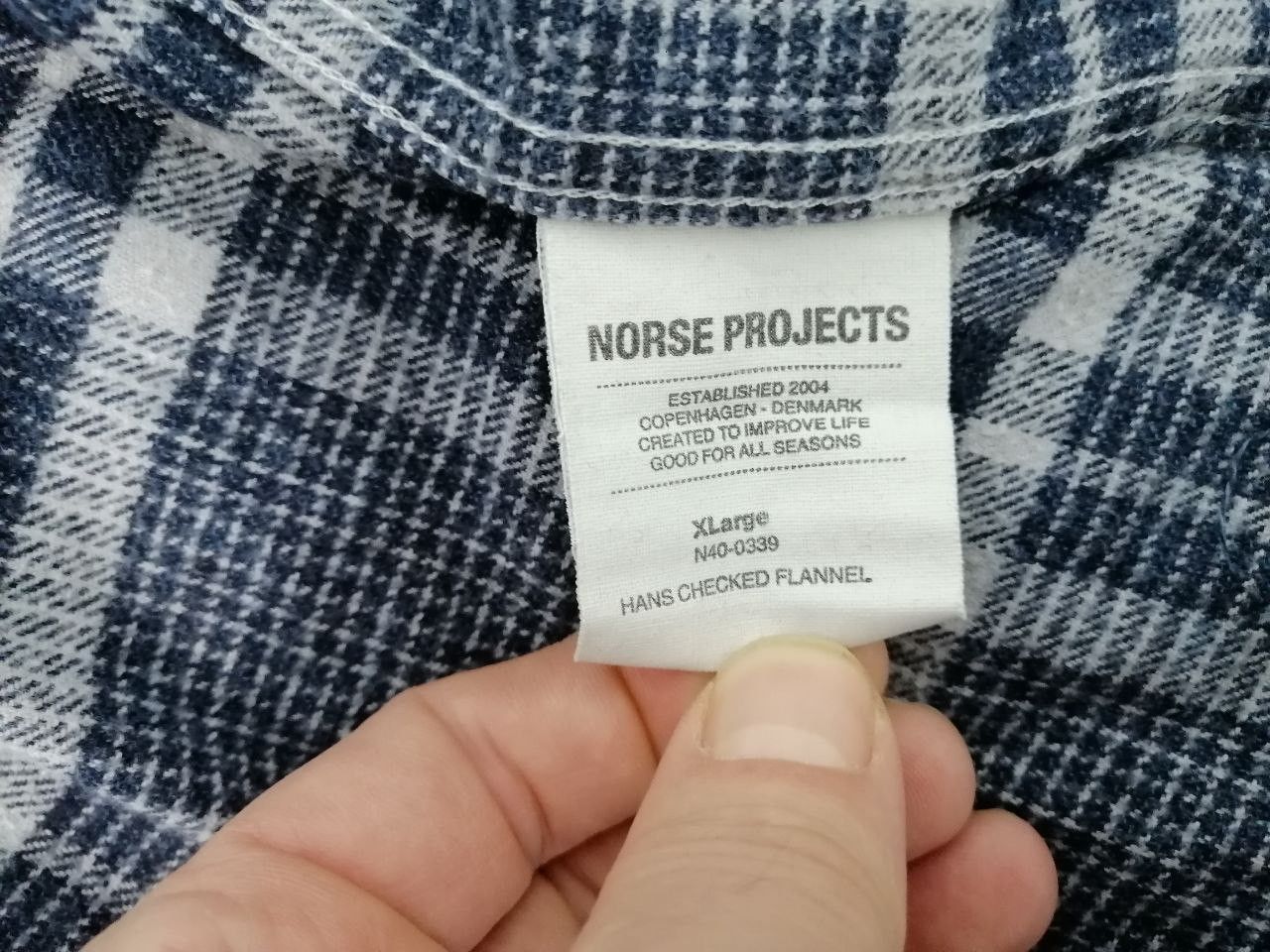 Norse Projects Norse Projects Hans Check Flannel Shirt Size US XL / EU 56 / 4 - 7 Thumbnail