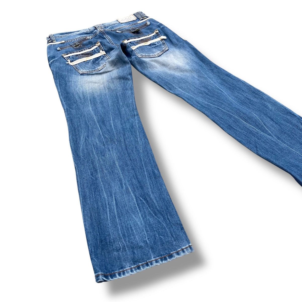 Hysteric Glamour 🇯🇵 YOSHITOMO NARA LOLITA WASHED DISTRESSED DENIM PANTS Size 32" / US 10 / IT 46 - 12 Thumbnail